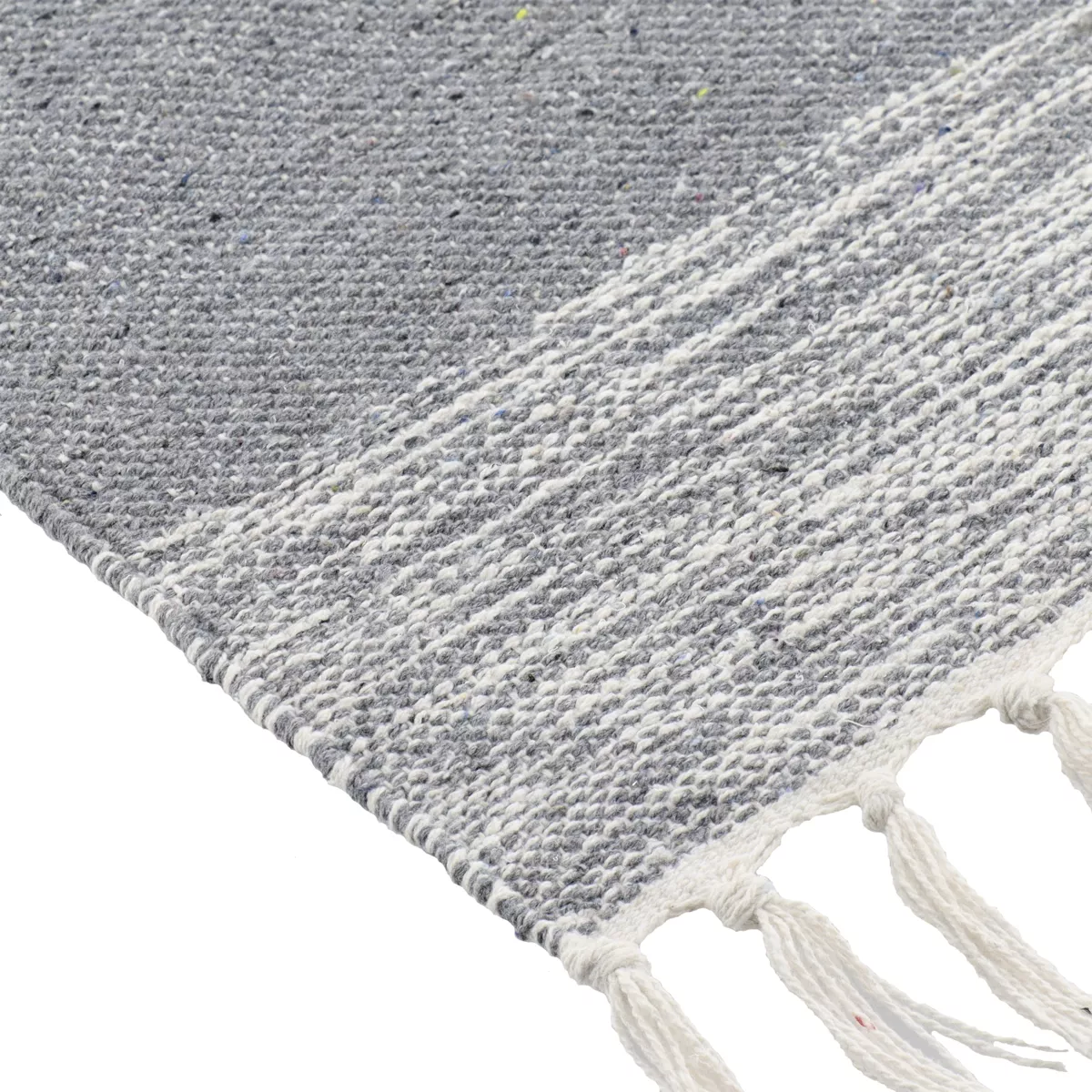 Tappeto da soggiorno cotone (45 x 90 cm) Ambra Grigio