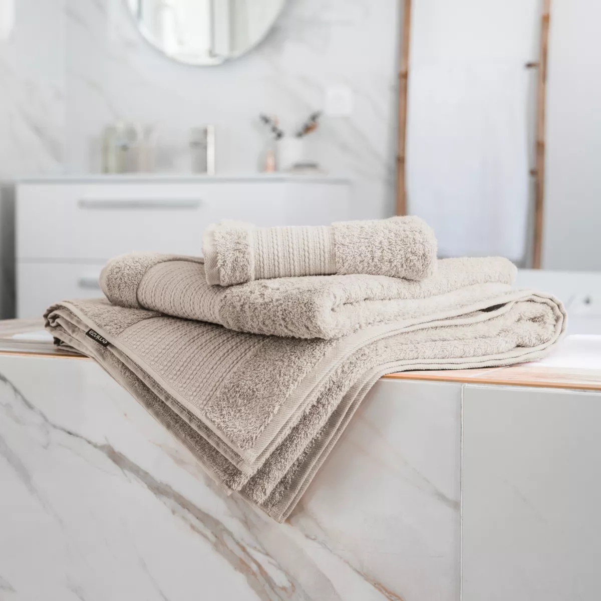 Asciugamano cotone bio (50 x 90 cm) Garance Beige pampa 3