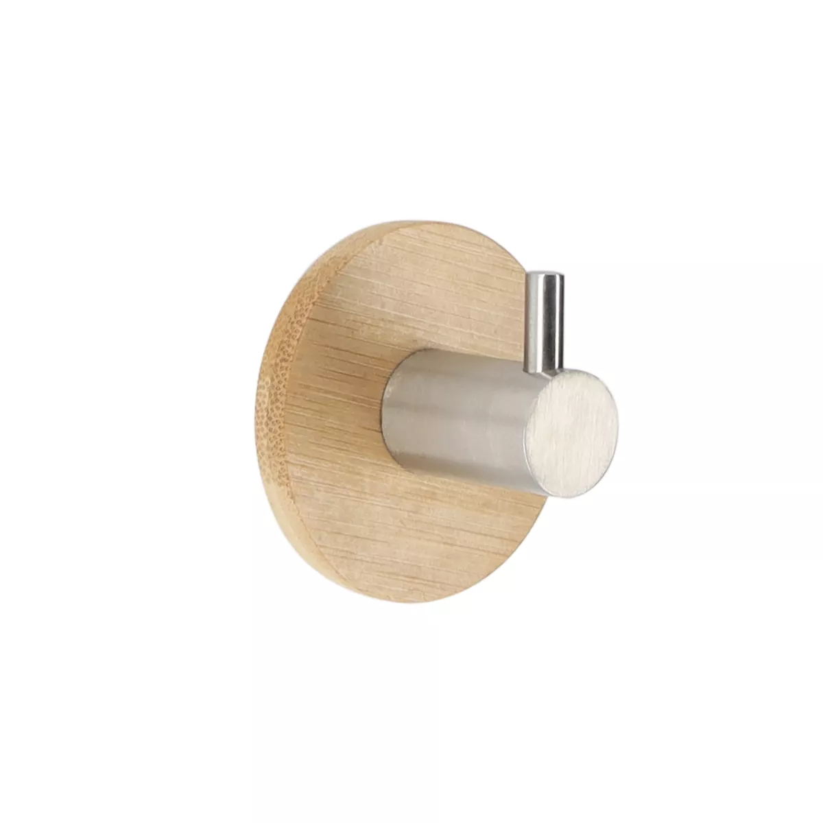 Gancio adesivo 3M bambù (D11 cm) Cromo