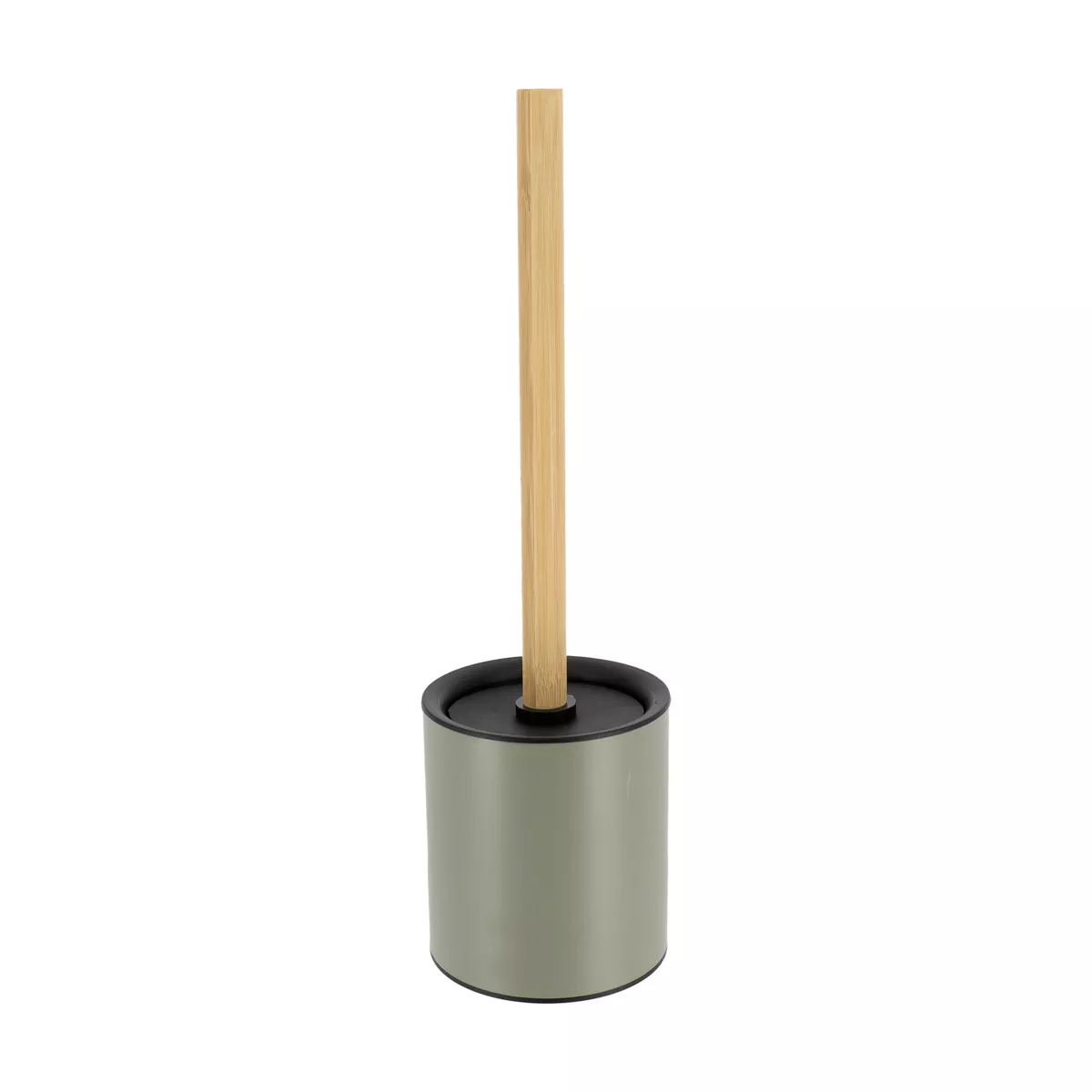 BROSSE WC METAL TIGE BAMBOU - KAKI/BAMBOU