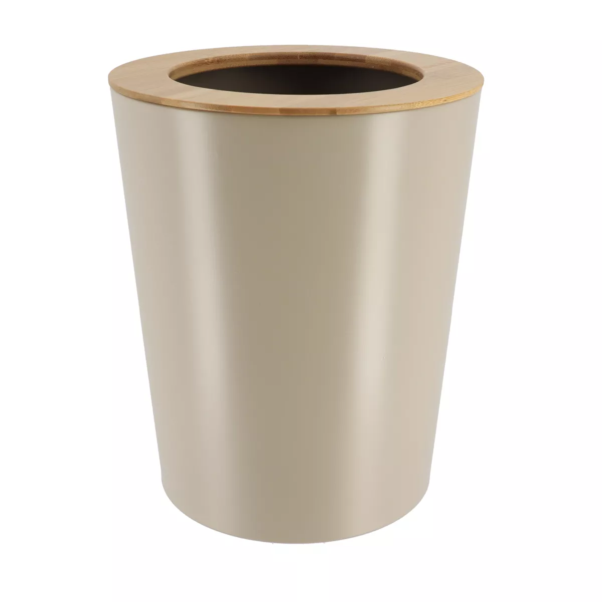 Pattumiera bagno 5L Puro bambù Tortora