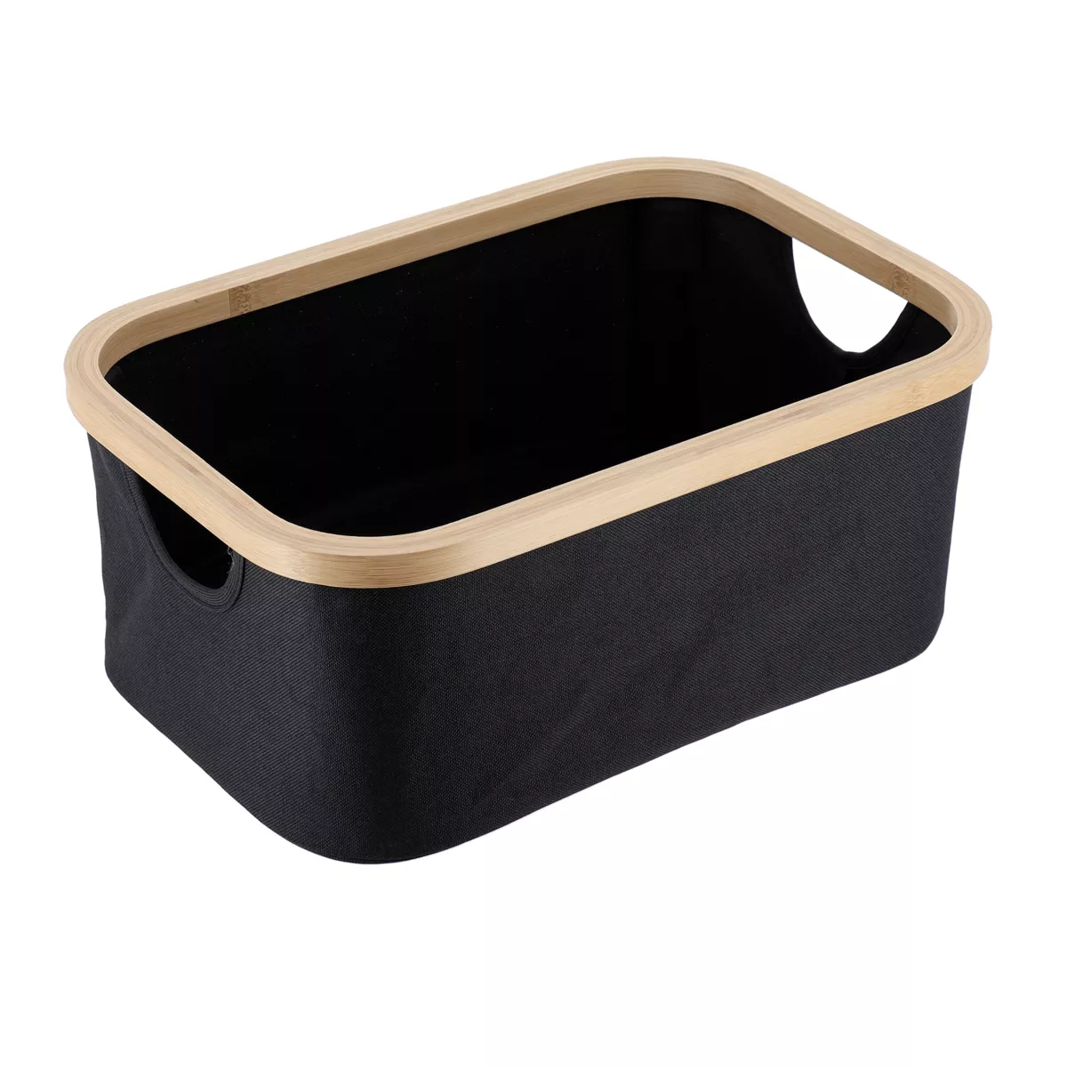 Aufbewahrungskorb faltbar (L38 x H26 cm) Purebamboo Schwarz
