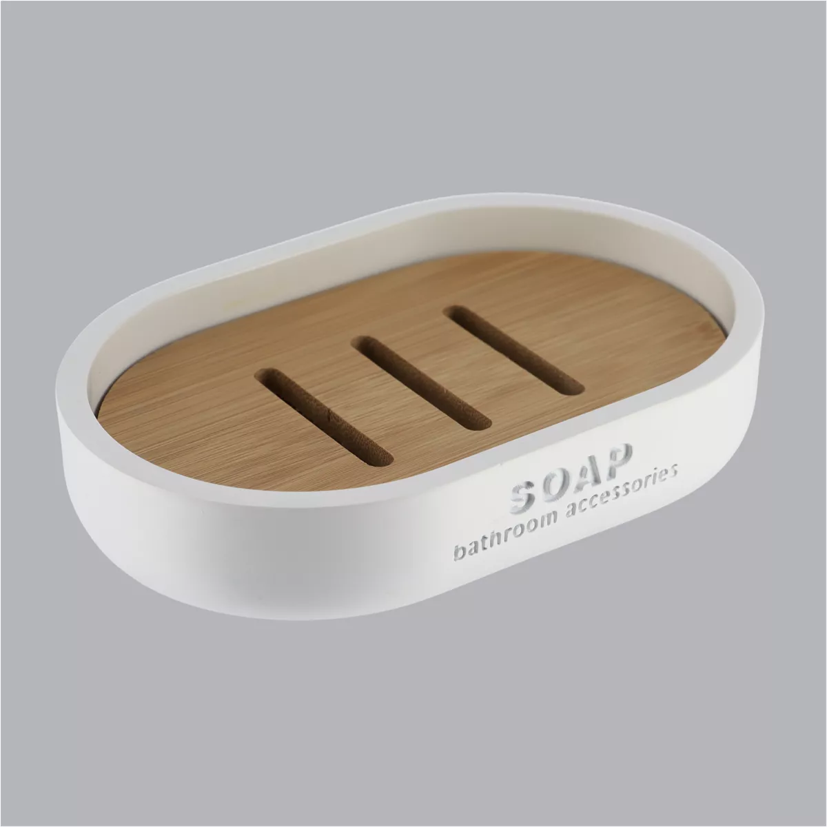 Set de accesorios de baño Purebamboo Blanco
