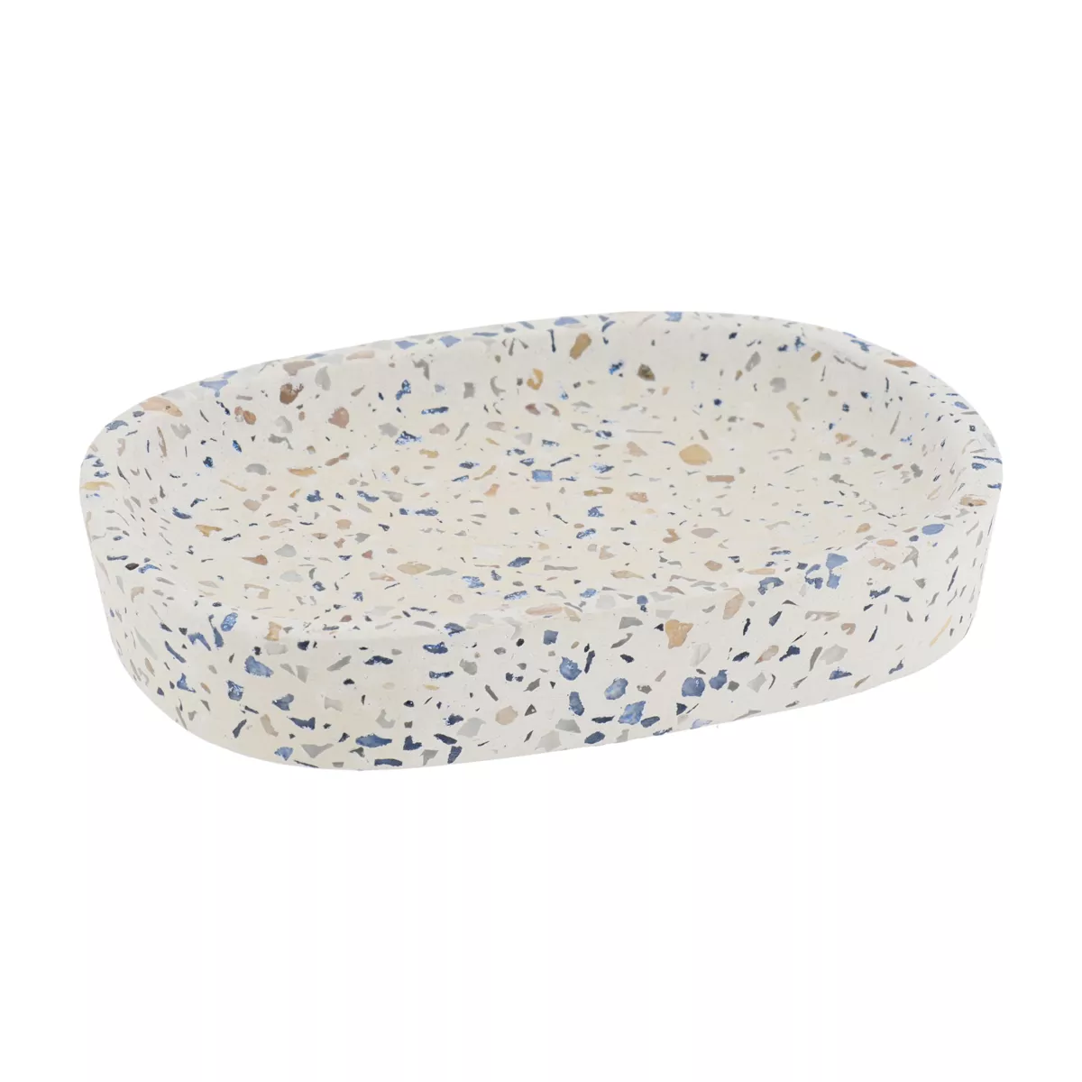 SET GOBELET DISTRIBUTEUR ET PORTE SAVON CIMENT - TERRAZZO