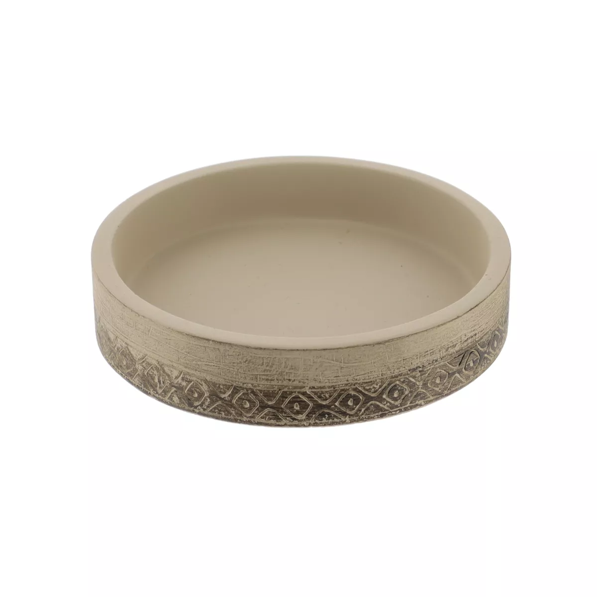 SET GOBELET DISTRIBUTEUR A SAVON ET PORT SAVON CIMENT - NATUREL