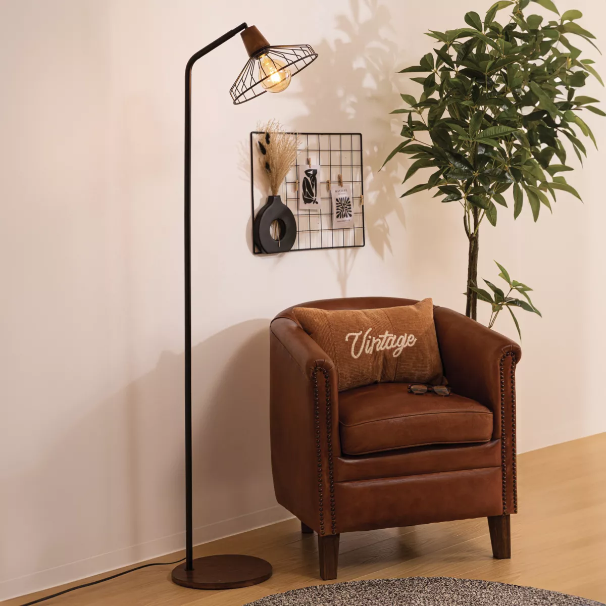 Lampadaire sur pied métal Popy Noir 1