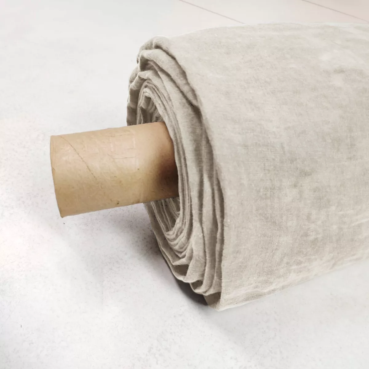 Mantel rectangular lino lavado (L250 cm) Louise Beige