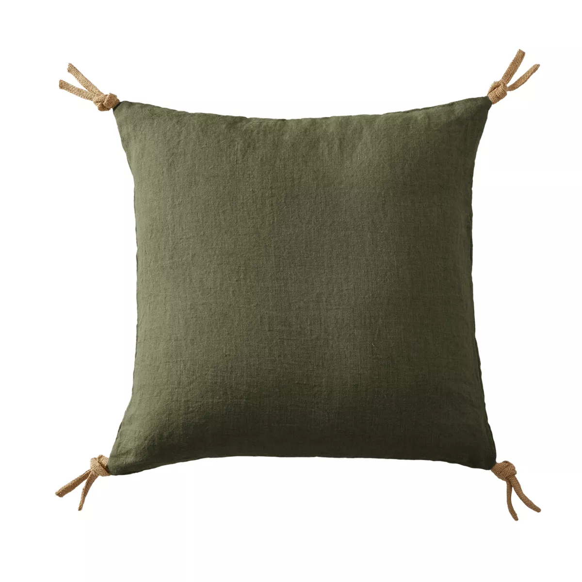 Set van 3 servetten gewassen linnen Louise Rozemarijn groen