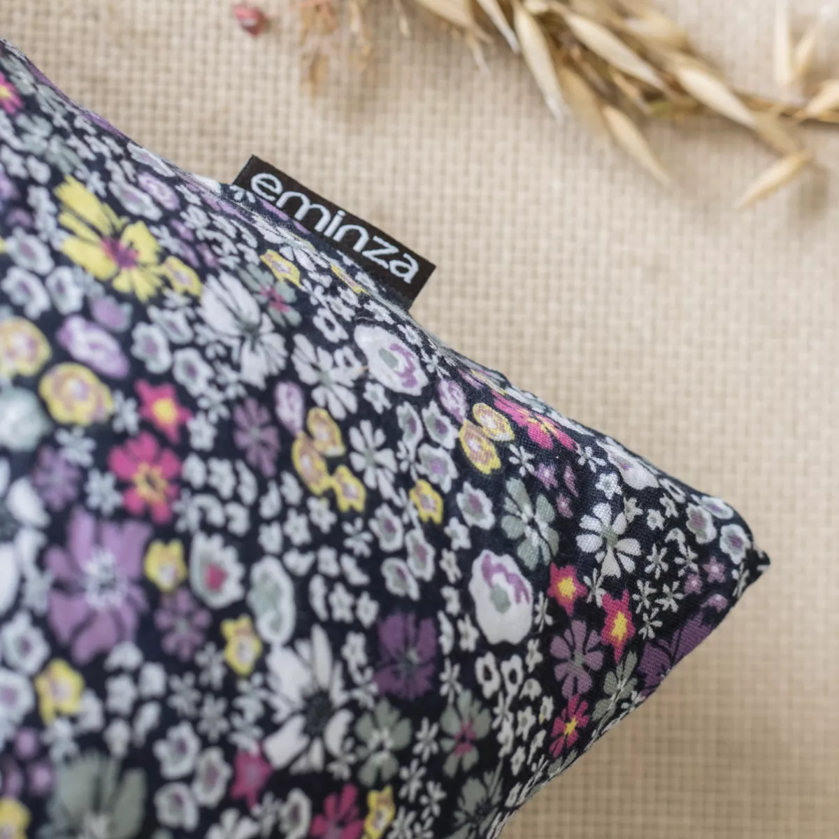 Funda de almohada rectangular en gasa de algodón (50 x 70 cm) Elya Violeta