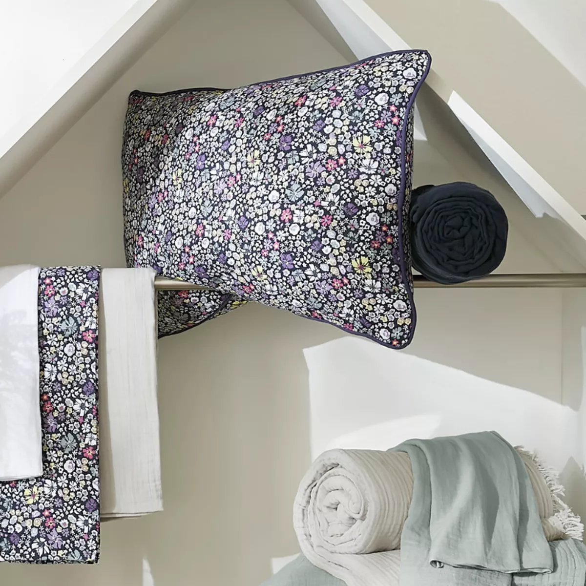 Edredón en gasa de algodón (90 x 200 cm) Elya Violeta