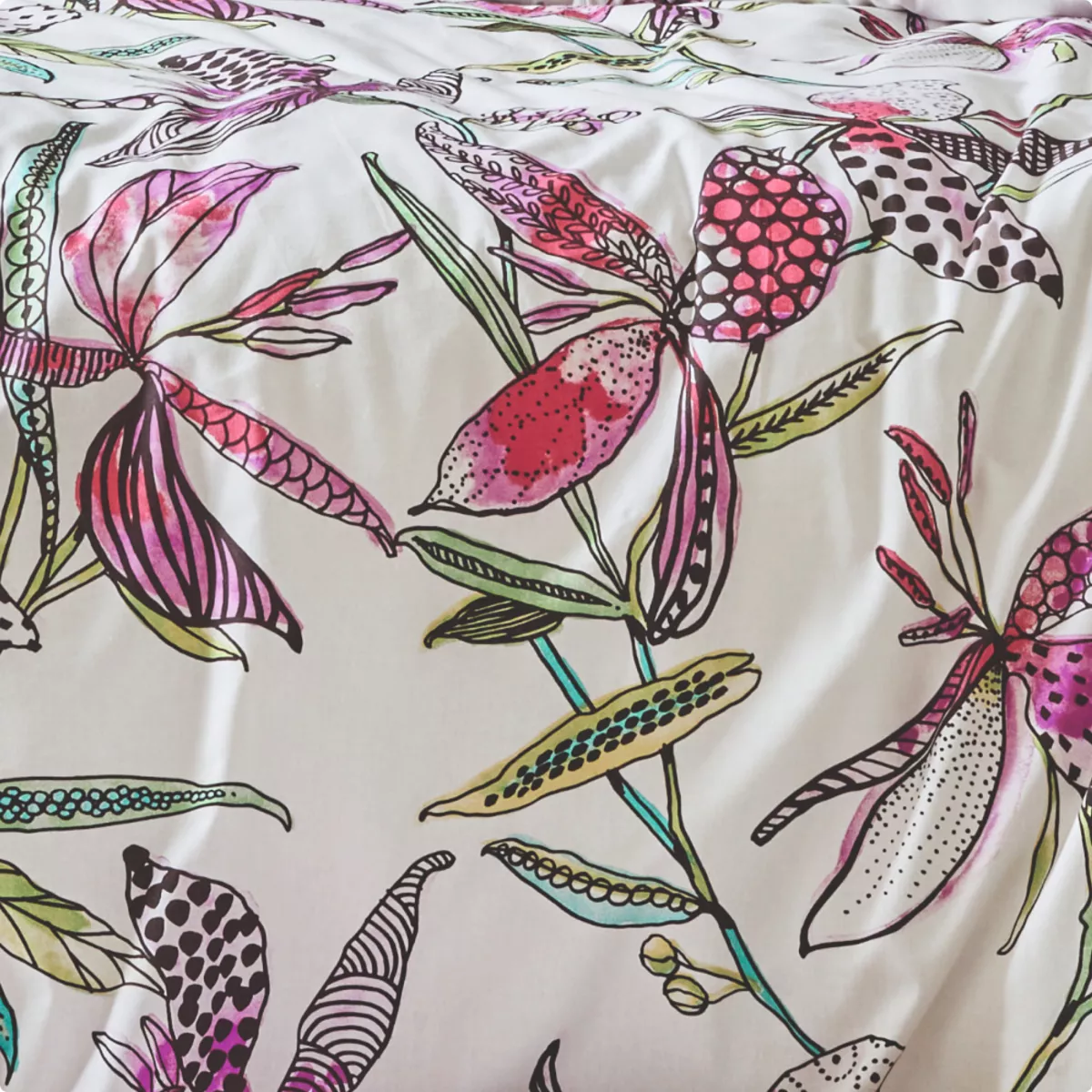 Federa per cuscino a rullo in cotone (L200 cm) Penelope Rosa
