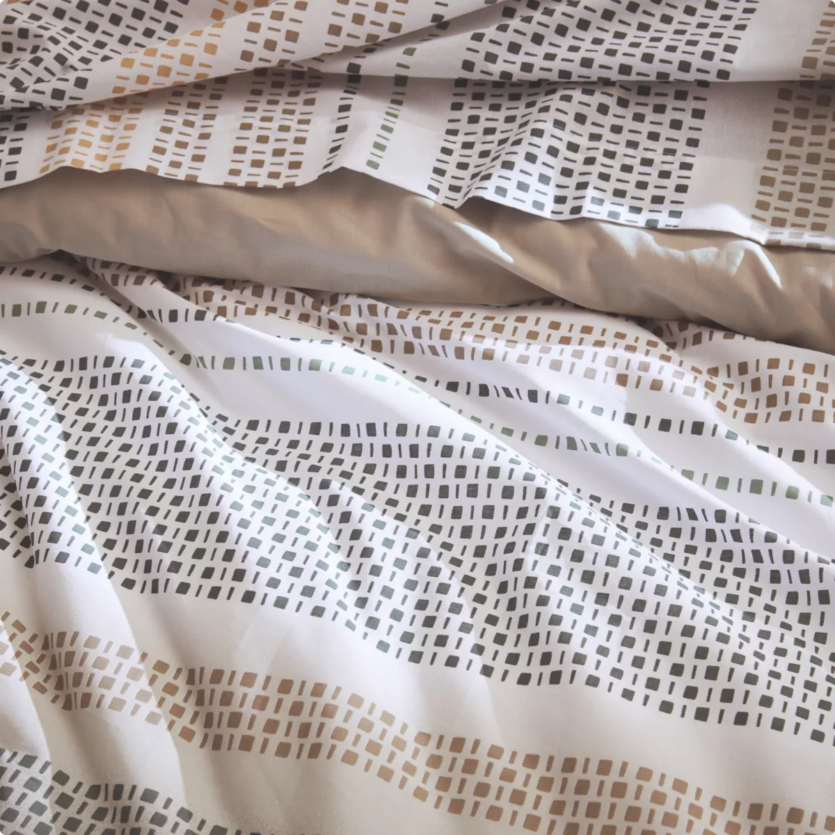 Copripiumino cotone (280 x 240 cm) Niagara Verde kaki