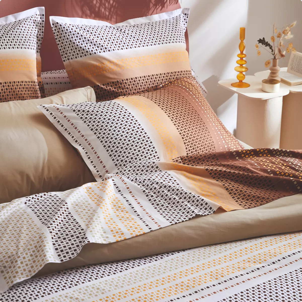 NIAGARA CHATAIGNE HOUSSE DE COUETTE 260X240