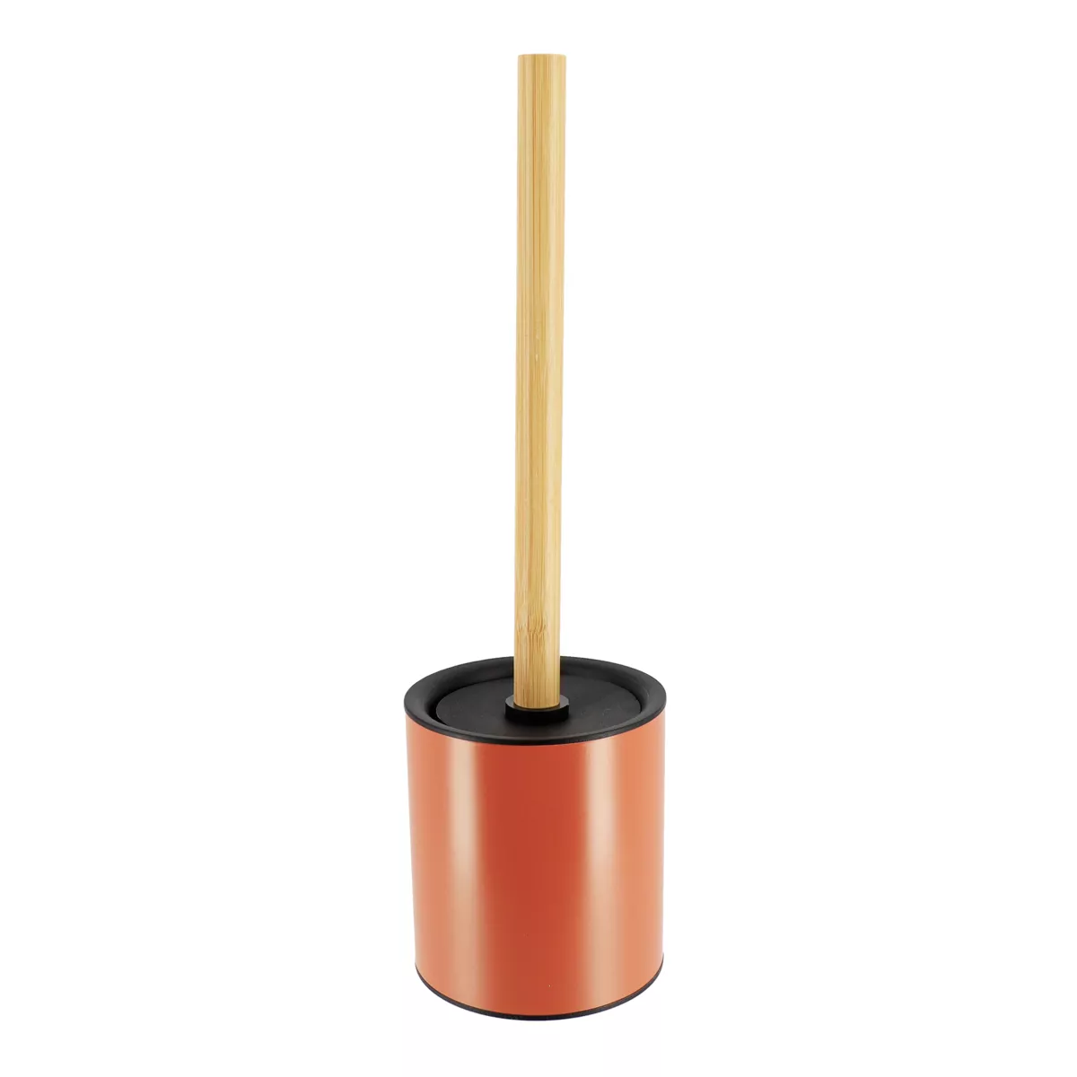 Scopino WC metallo Puro bambù Terracotta