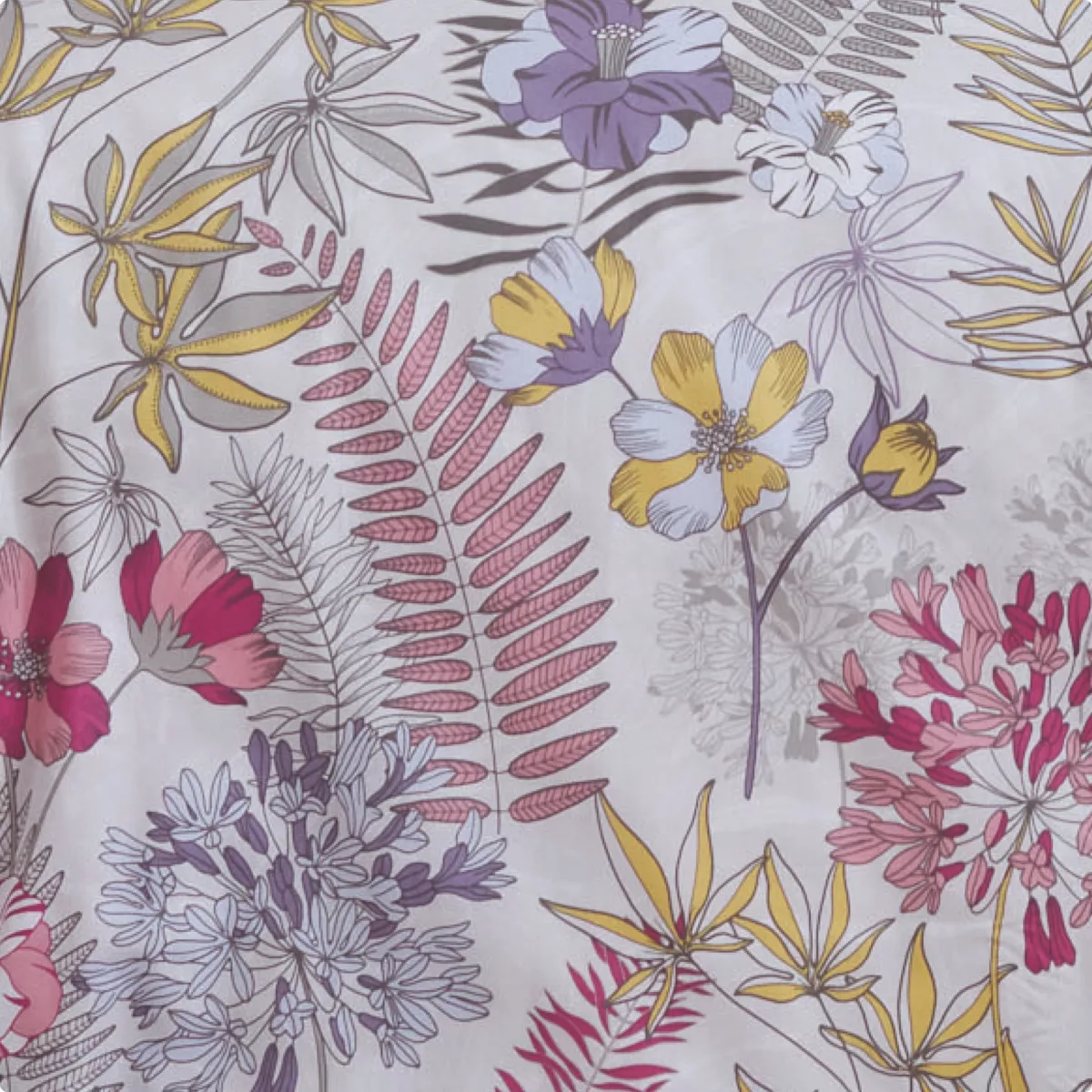 Copripiumino in raso di cotone (280 x 240 cm) Anaïs Multicolore