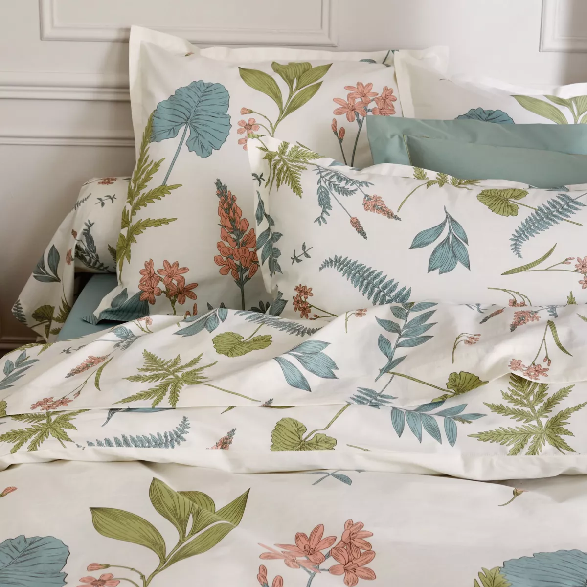 Housse de couette percale de coton (260 x 240 cm) Féerie Multicolore