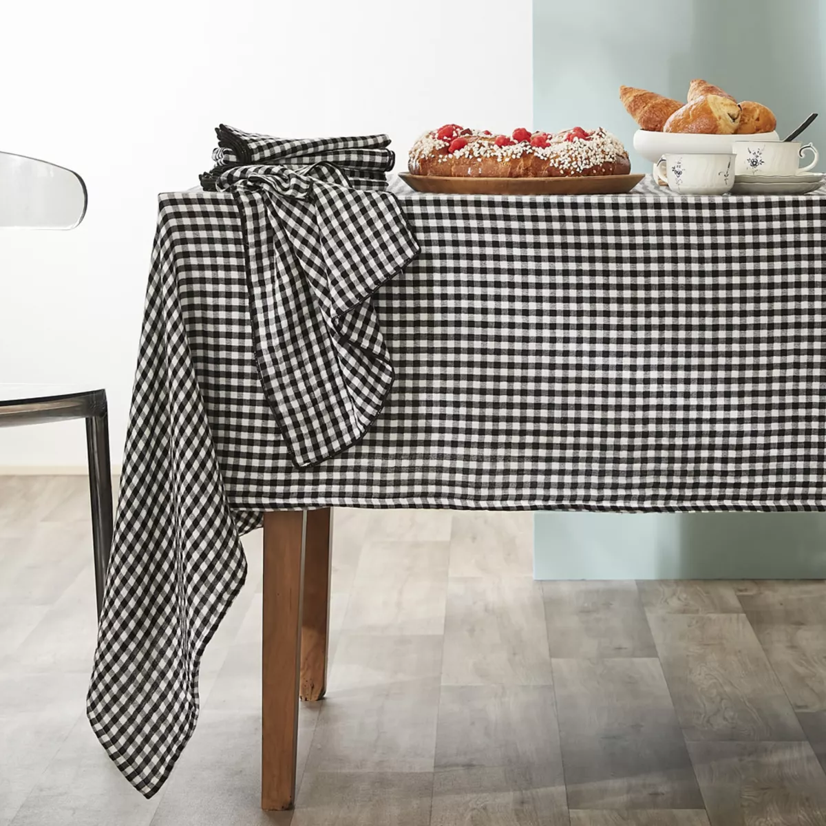 2er Set Handtücher Baumwoll-Gaze (50 x 70 cm) Vickie Schwarz