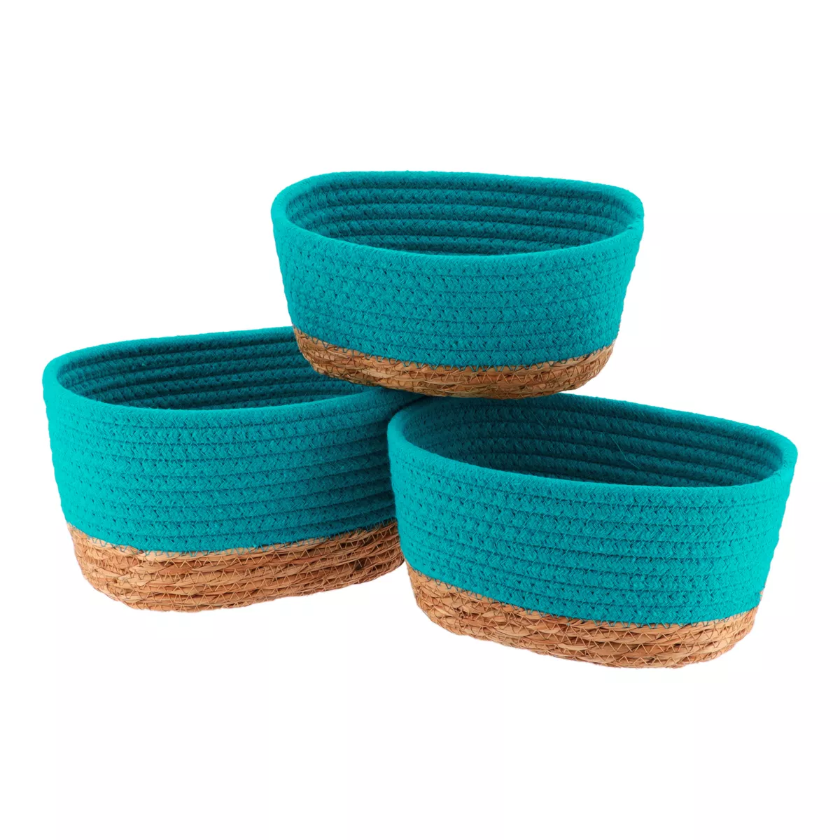 Lot de 3 cesti Timeless Verde caraibi