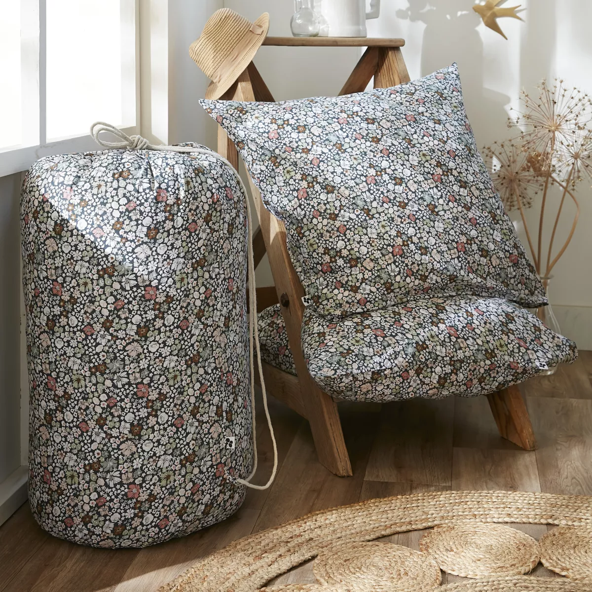 Copripiumino e due federe in cotone (260 x 240 cm) Malia Multicolore