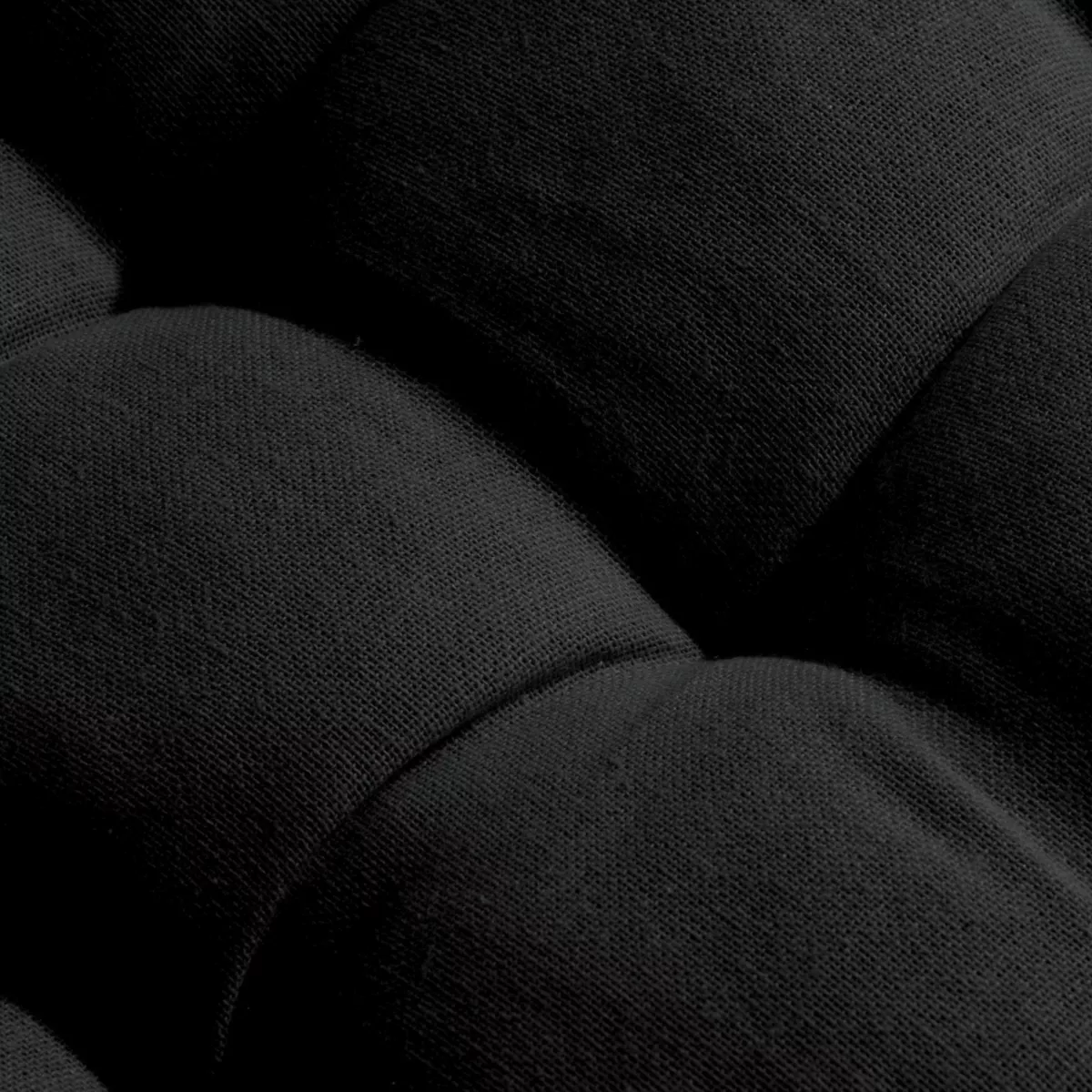 UlisemCuscino Per Sedia Rotondo Grande Nero, Cuscino Per Sedia A Uovo Sospesa In Rattan Spesso Per Esterni 89083427
