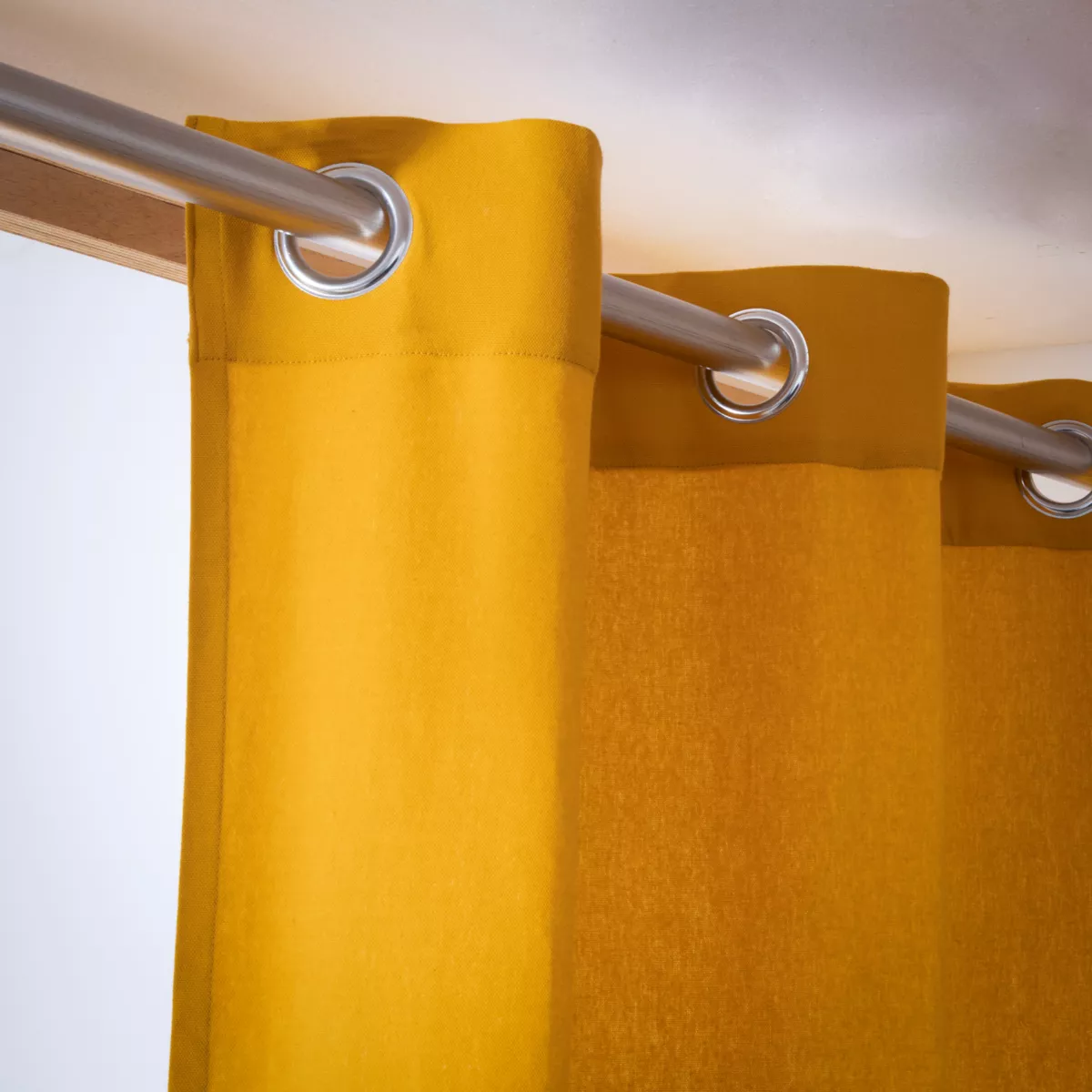 Tenda cotone (140 x 260 cm) Pixel Giallo senape