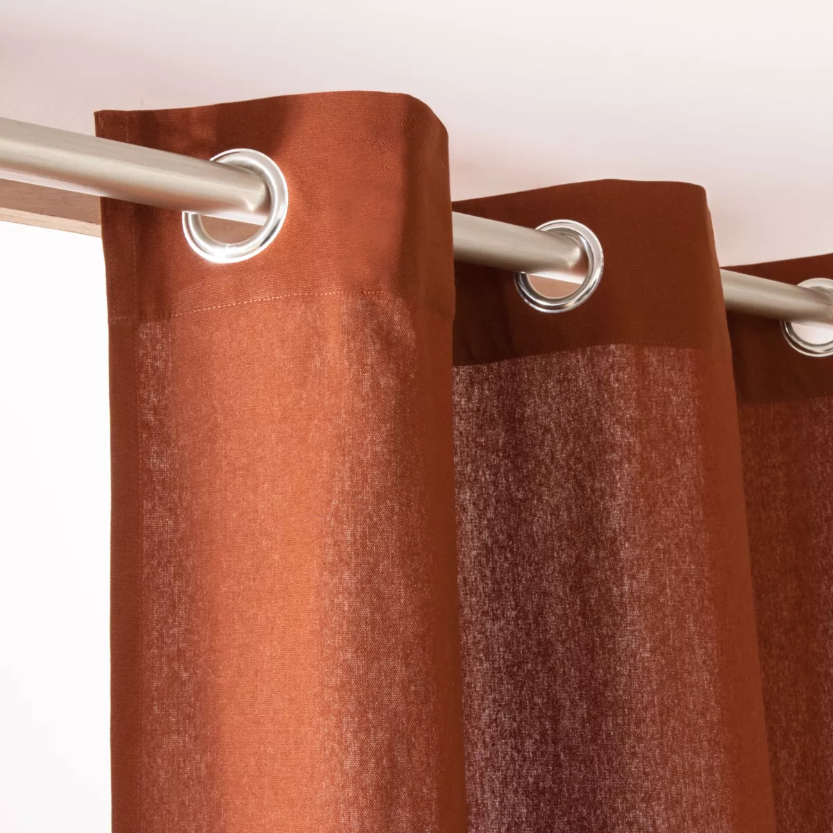 Rideau coton (140 x 260 cm) Pixel Terracotta