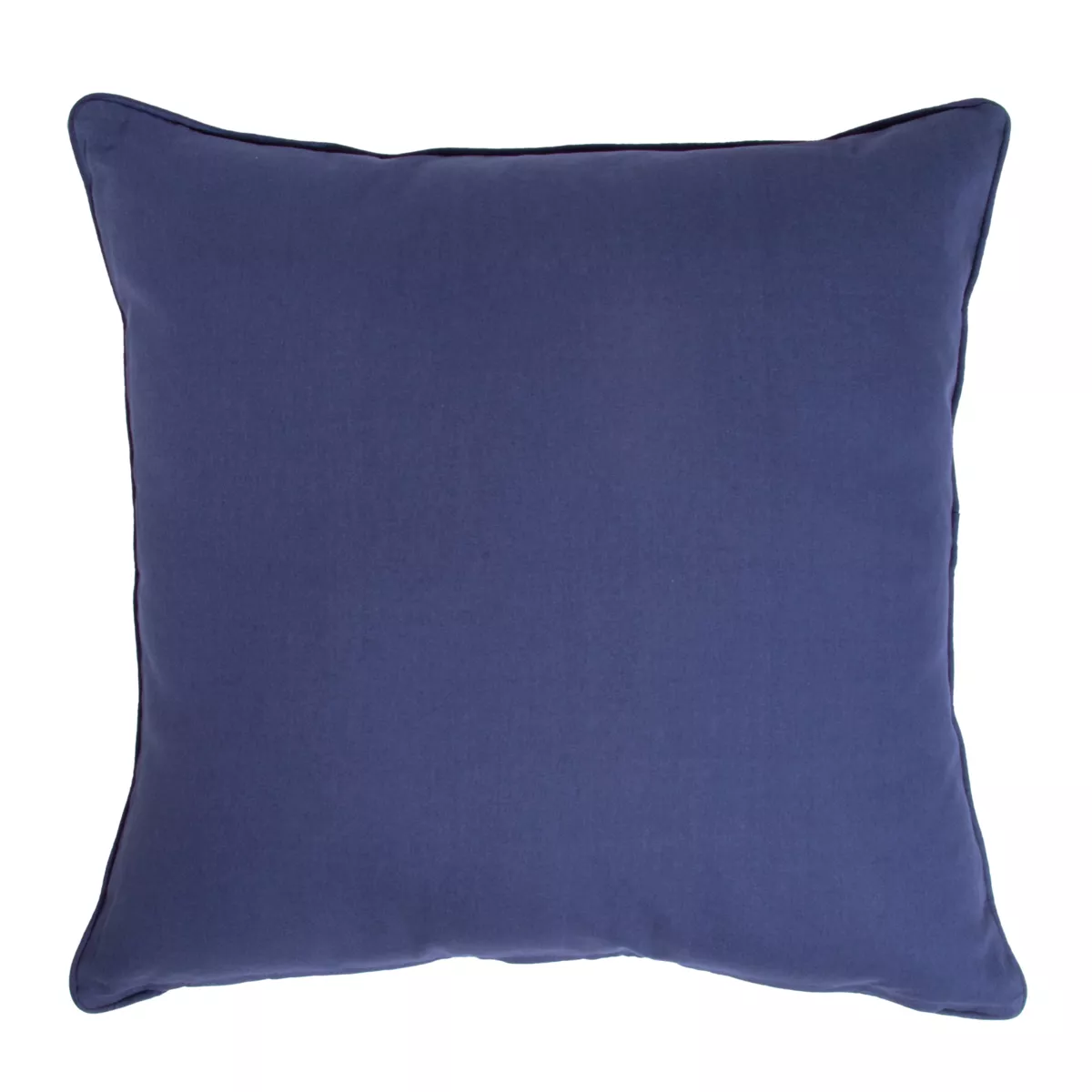 Coussin carré coton (60 x 60 cm) Pixel Bleu marine