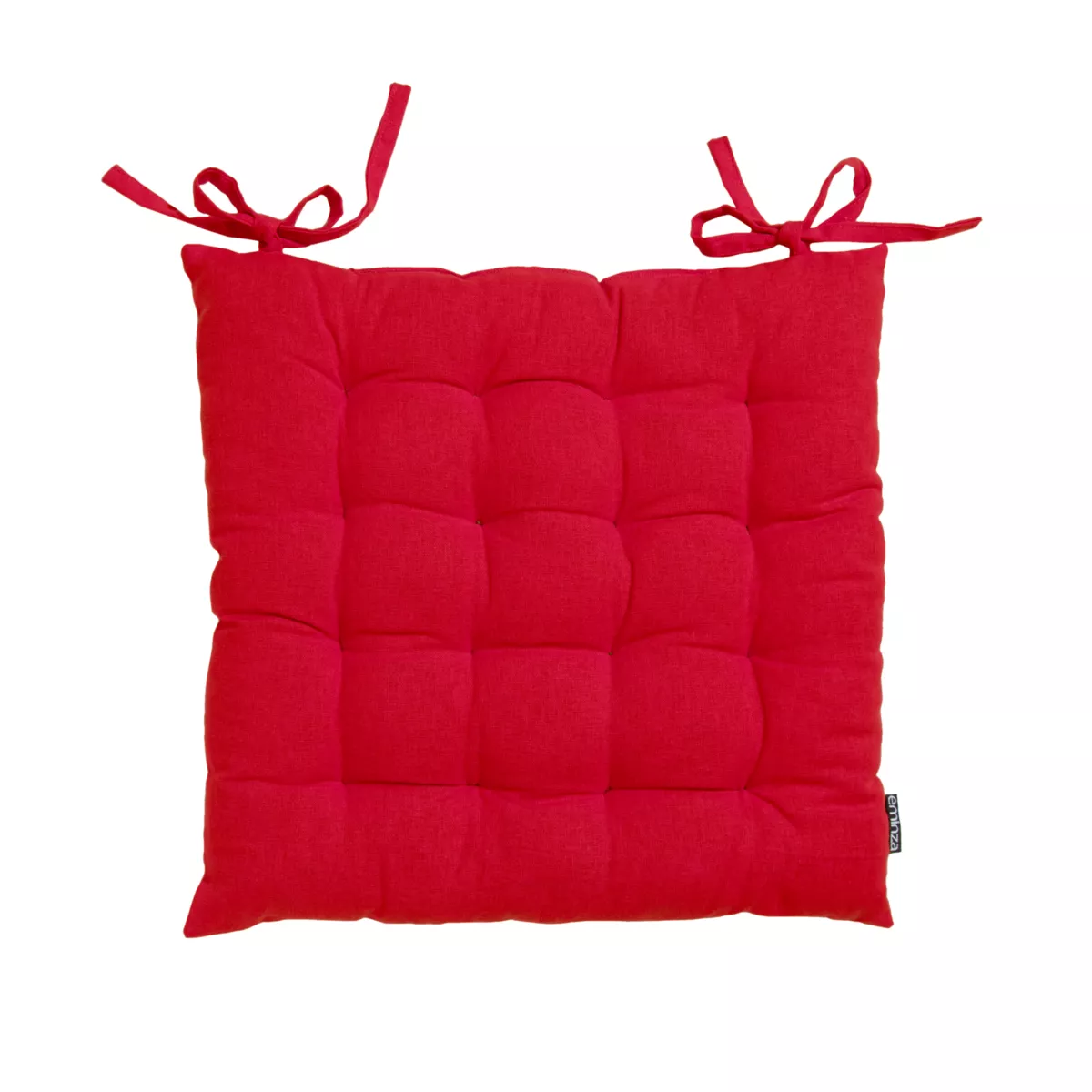 Coussin de chaise carré coton (40 x 40 cm) Pixel Rouge