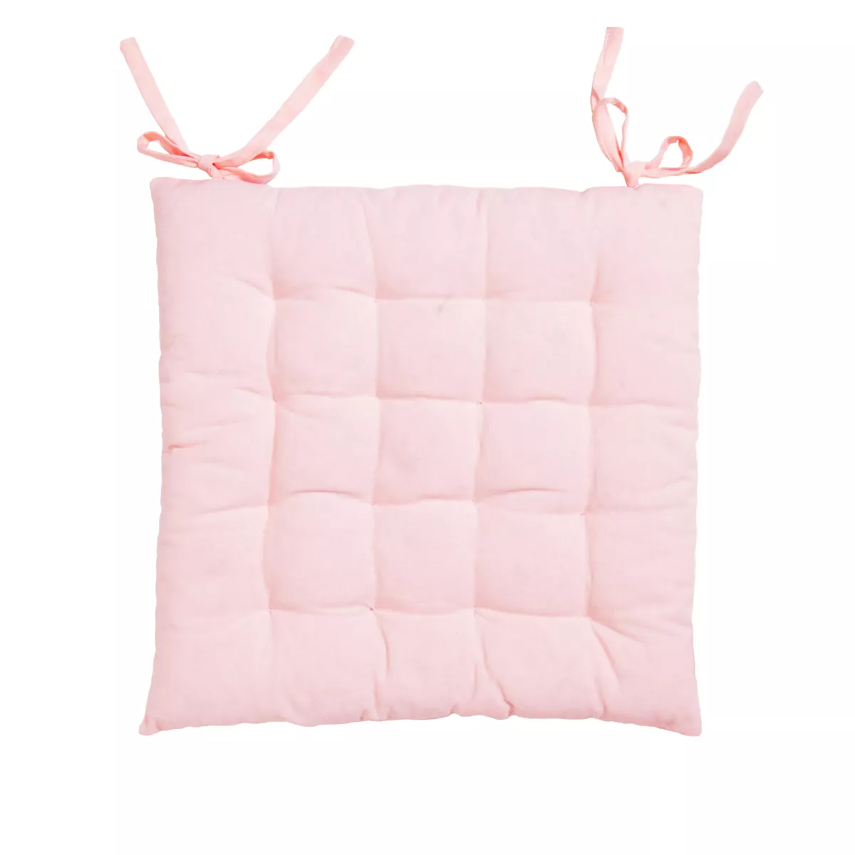 Coussin de chaise carré coton (40 x 40 cm) Pixel Rose poudré