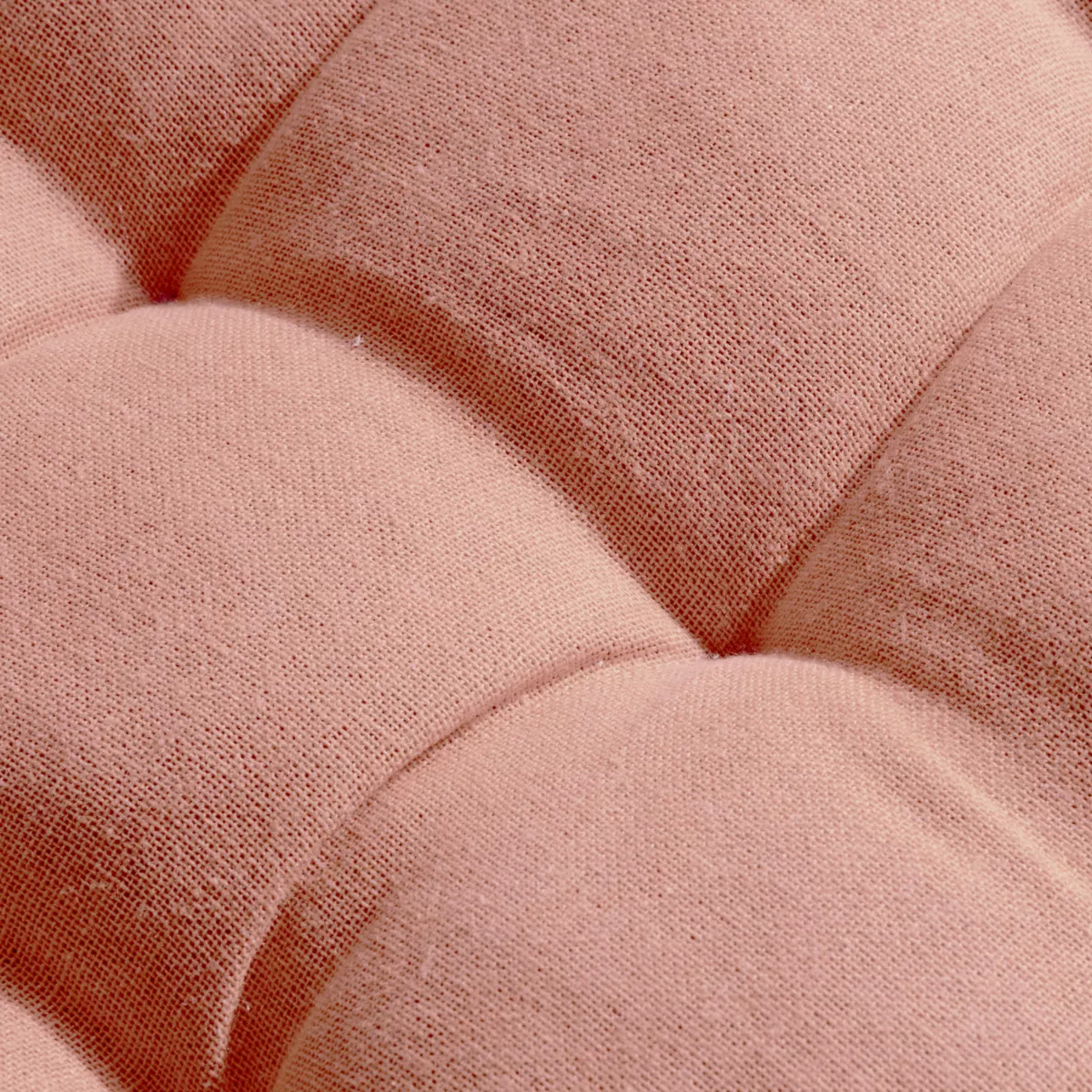 Bomuldsgulvmadras (120 x 60 cm) Pixel Peach Pink