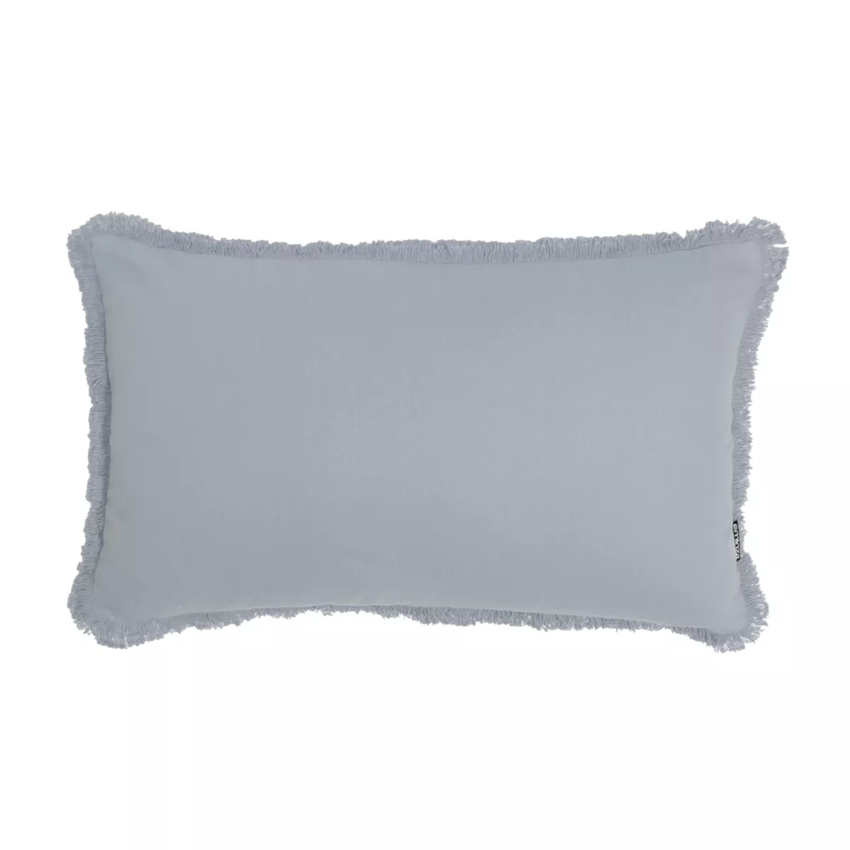 Cuscino rettangolare in cotone (40 x 60 cm) Pixel con frange Grigio