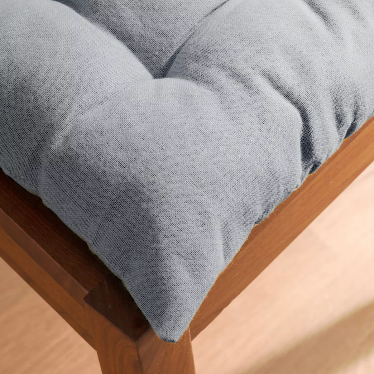 Coussin de chaise carré coton (40 x 40 cm) Pixel Gris