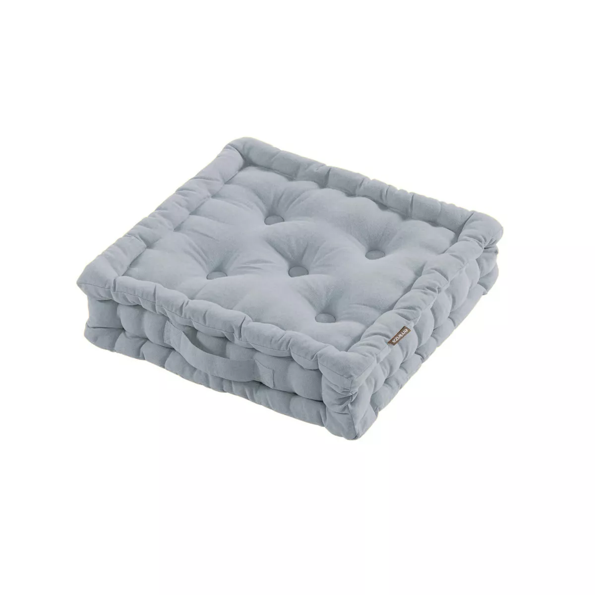 Coussin de sol coton (40 x 40 cm) Pixel Gris
