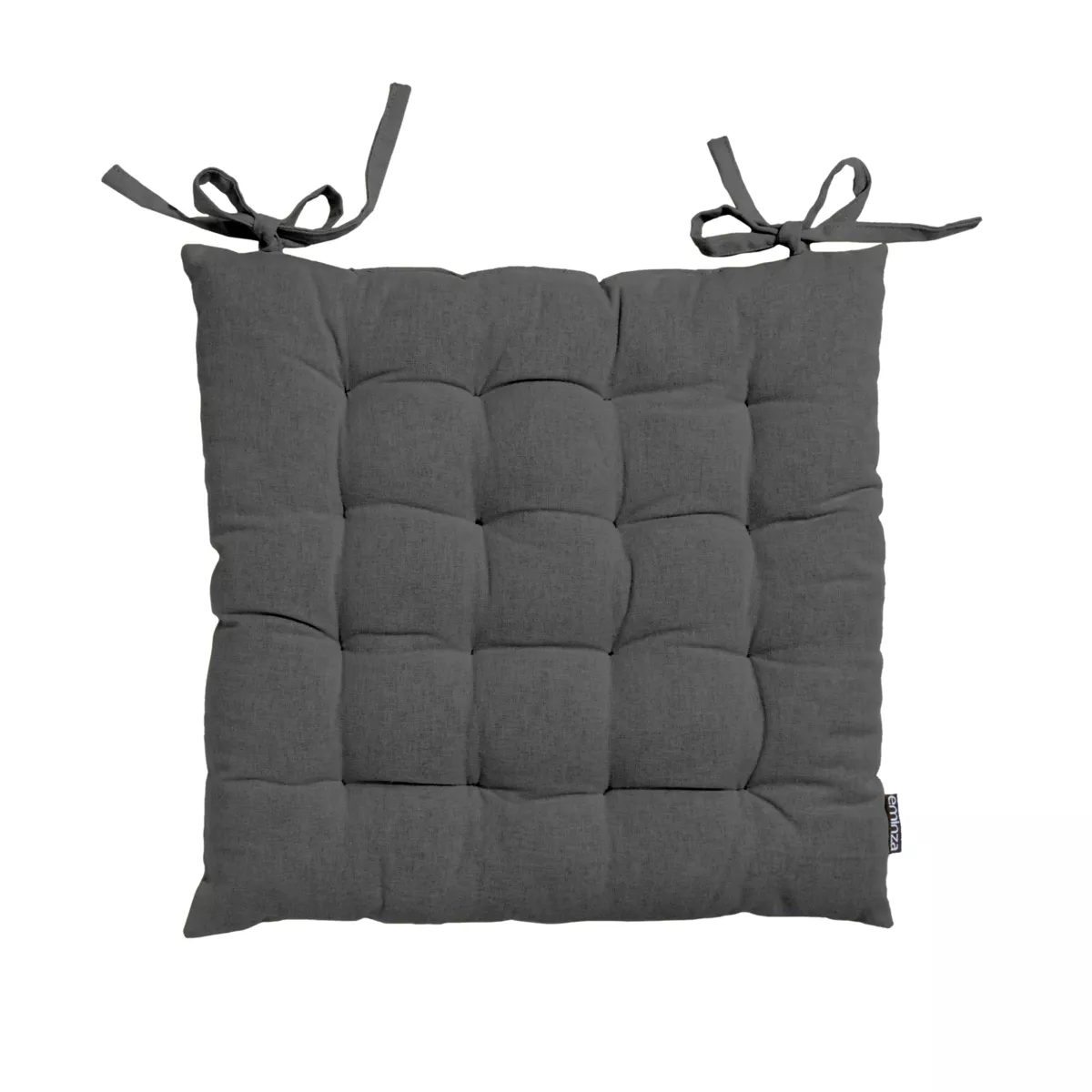 Cuscino per sedia quadrato in cotone (40 x 40 cm) Pixel Grigio antracite