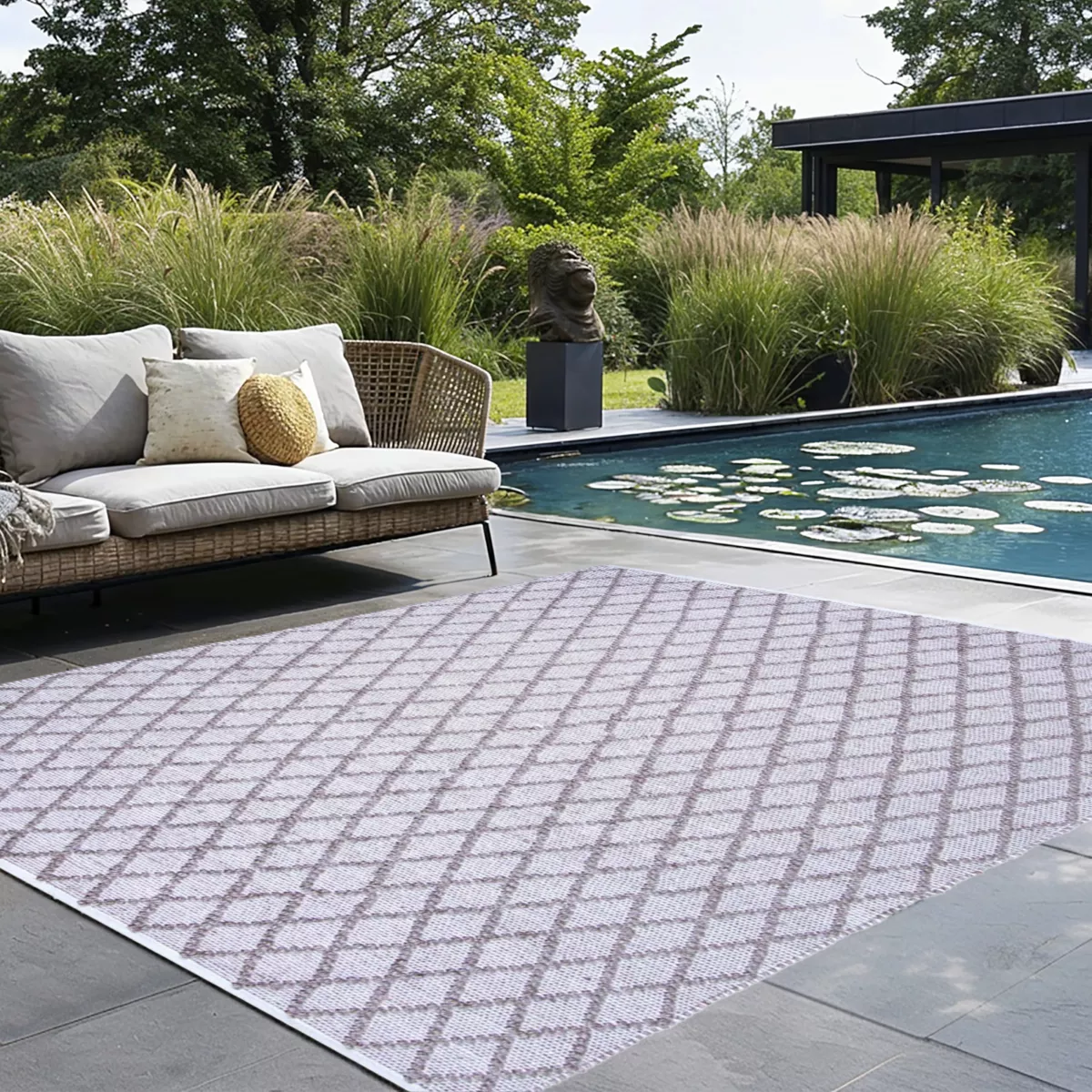 Outdoor vloerkleed (160 x 230 cm) Orlando Zandkleur 1