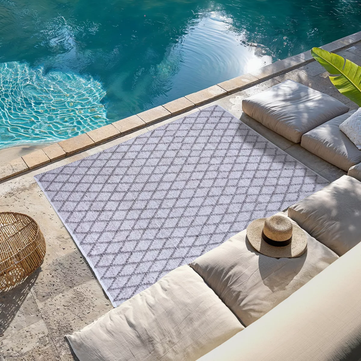 Tapis d'extérieur (120 x 170 cm) Orlando Sable 1