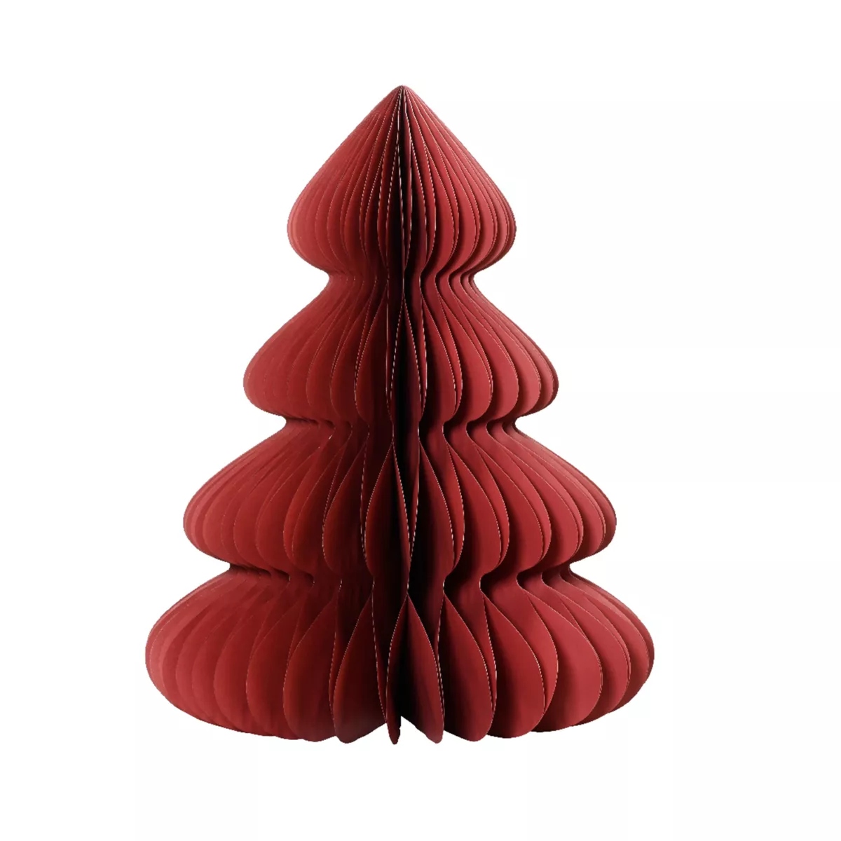 1 Sapin papier dia48.00-H60.00cm rouge