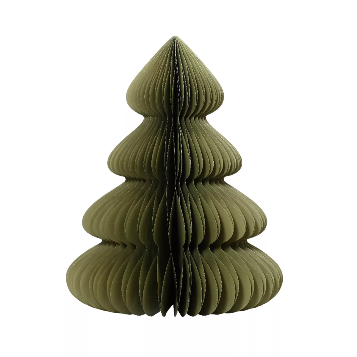 Albero di Natale in carta da posizionare (H60 cm) Chiusura Magnetica Verde