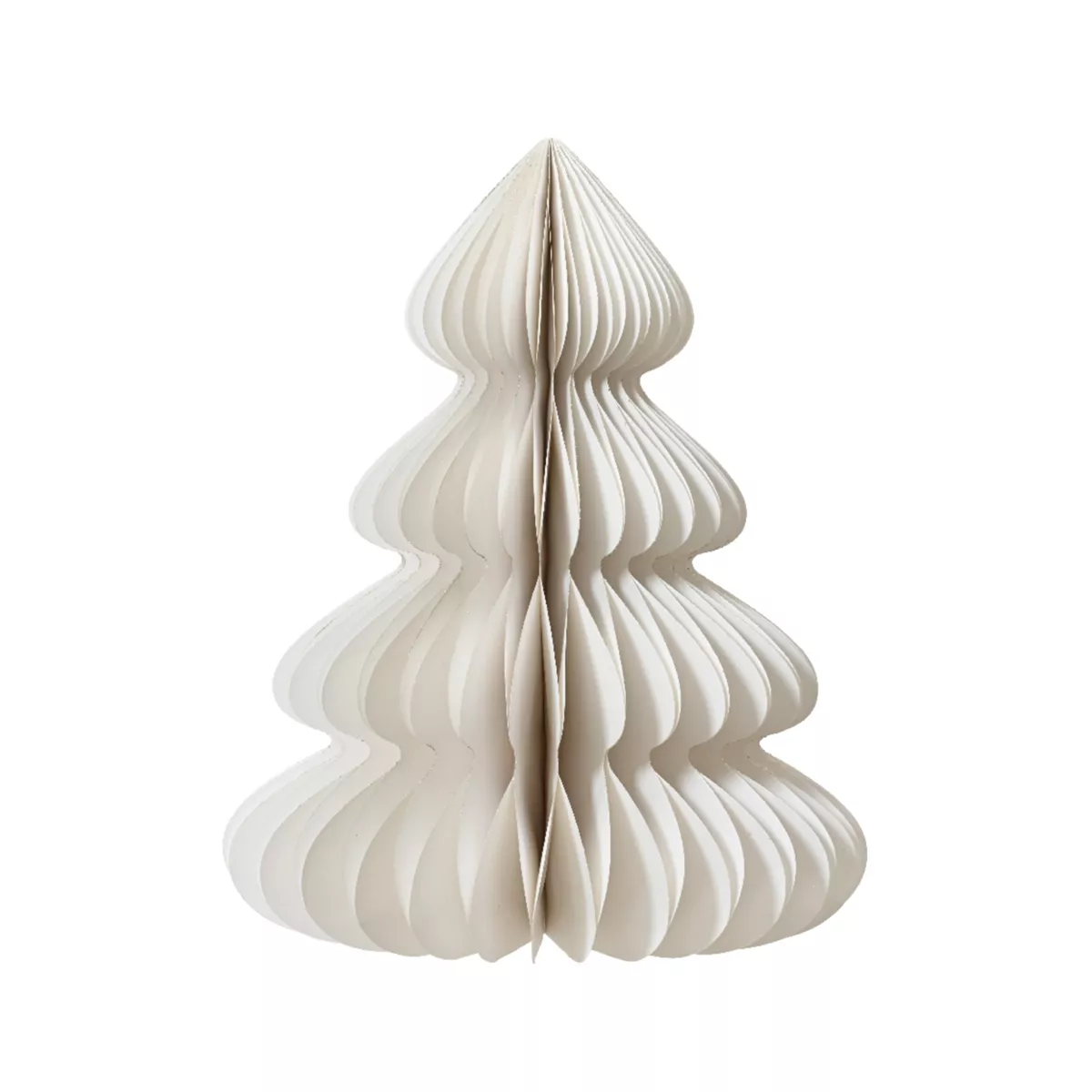 Albero di Natale in carta da posizionare (H60 cm) Chiusura Magnetica Bianca