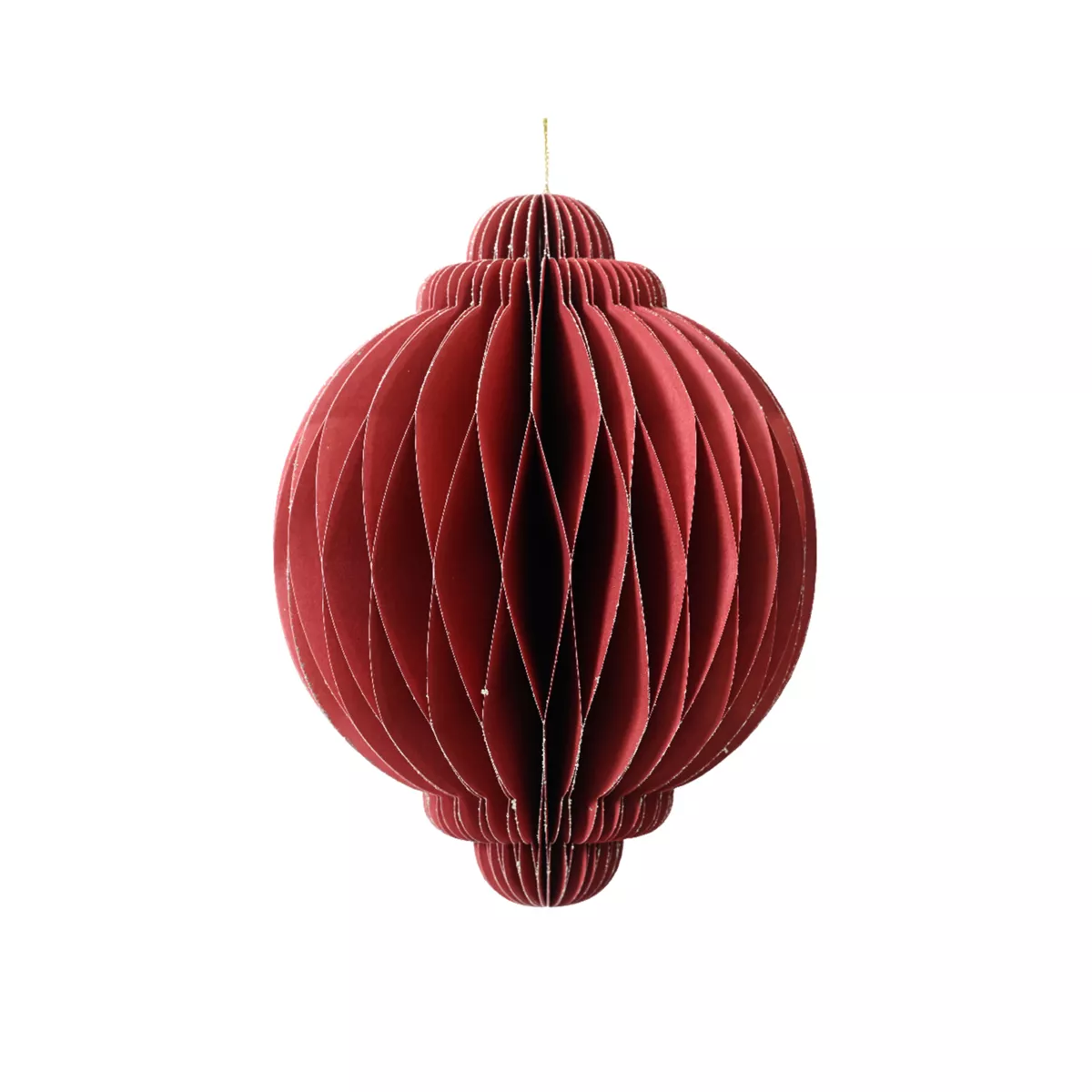 1 Oignon papier fermeture magnetique dia11.25-H15.00cm rouge