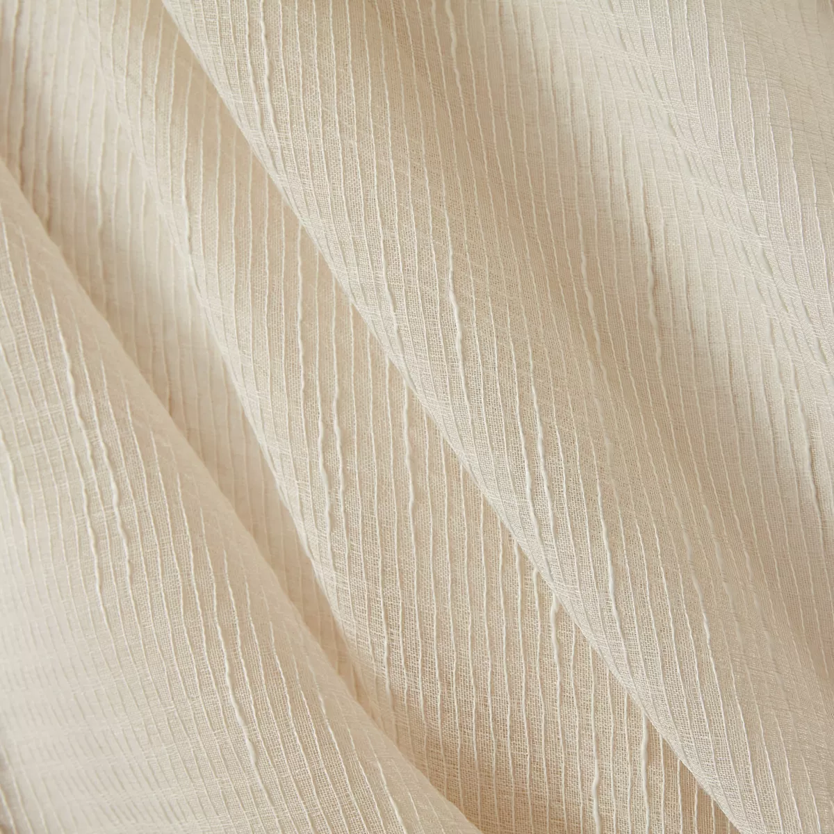 Tenda trasparente con passanti nascosti (140 x 240 cm) Raphaël Beige