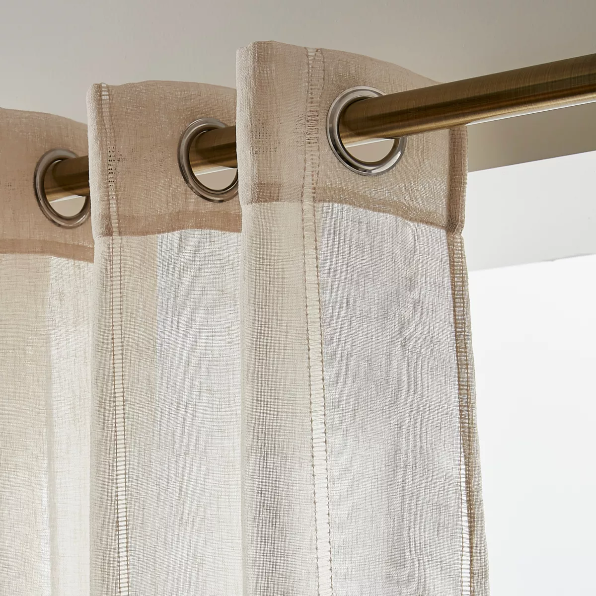Voilage œillets (280 x 240 cm) Léontine Beige