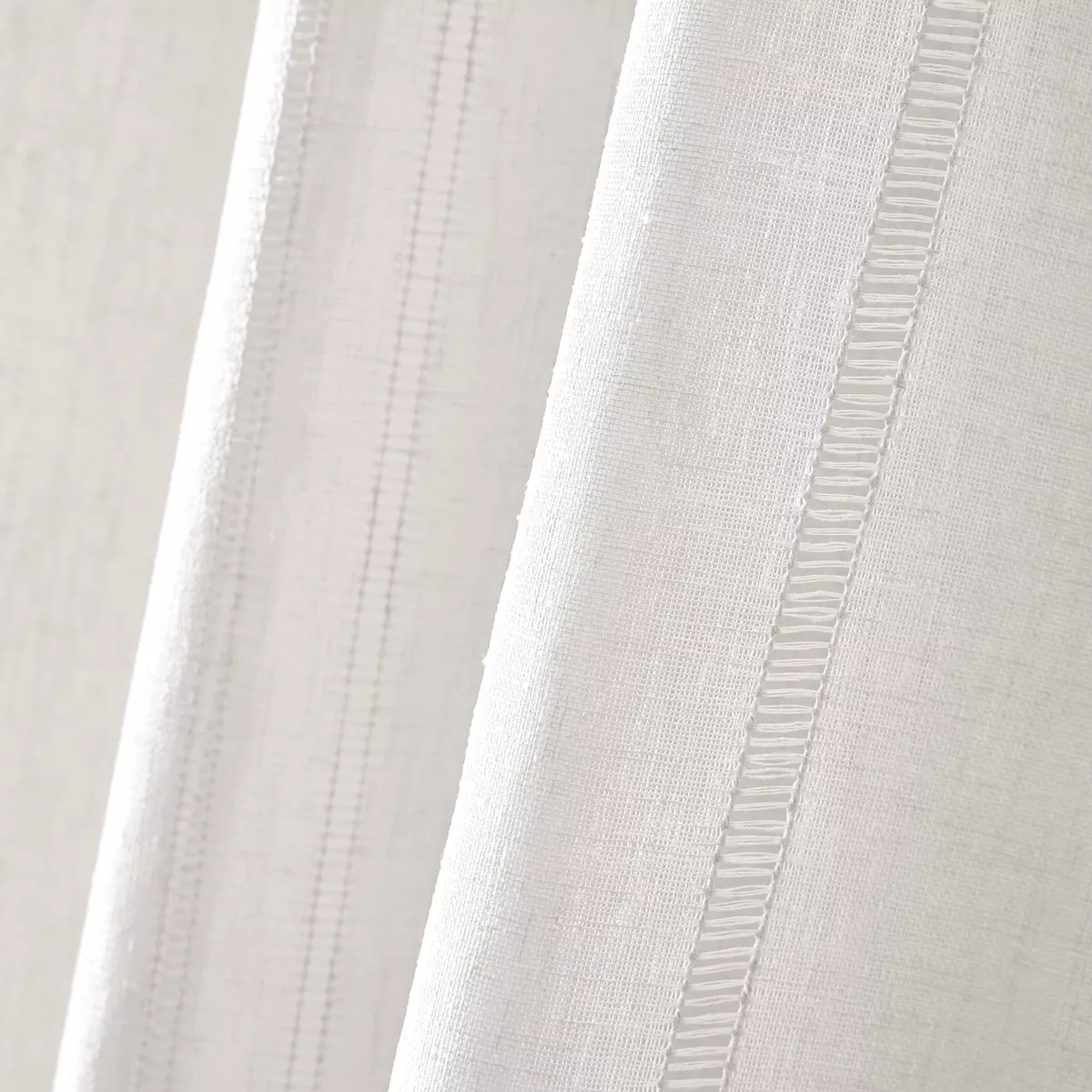 Visillo con ojales (180 x 240 cm) Léontine Blanco