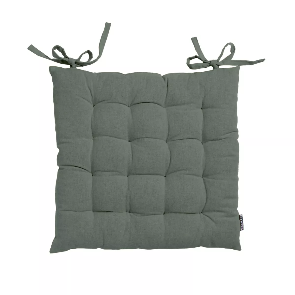 Quadratisches Stuhlkissen aus Baumwolle (40 x 40 cm) Pixel Khaki
