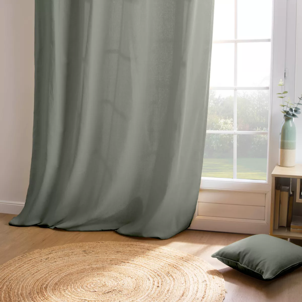 Tenda cotone (140 x 260 cm) Pixel Verde cachi