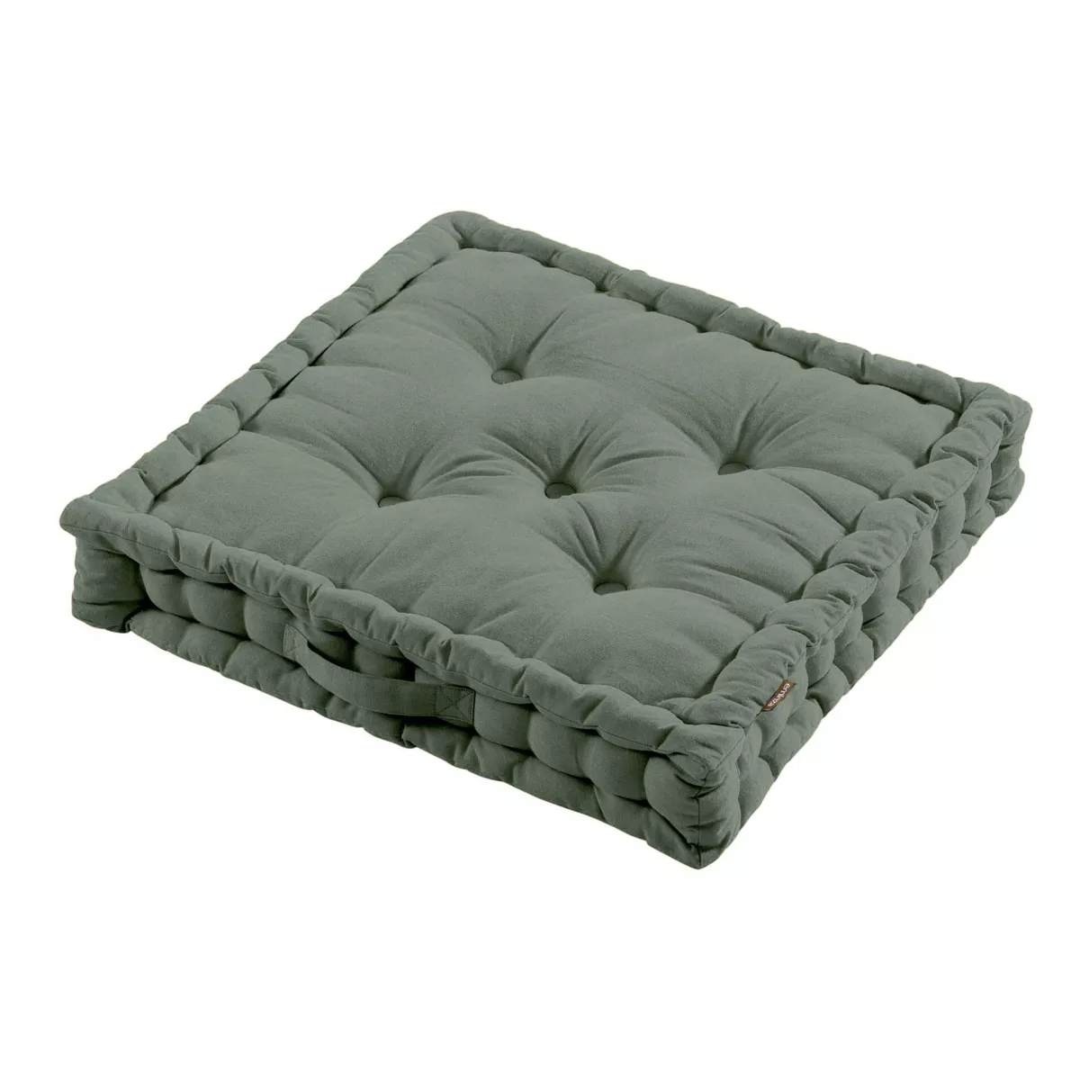 Gulvpude i bomuld (60 x 60 cm) Pixel Kaki Grøn