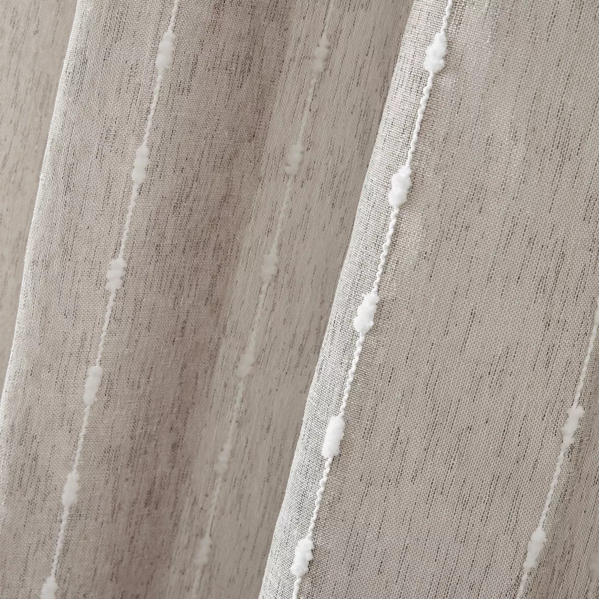 Voilage œillets pompons (140 x 240 cm) Axel Beige