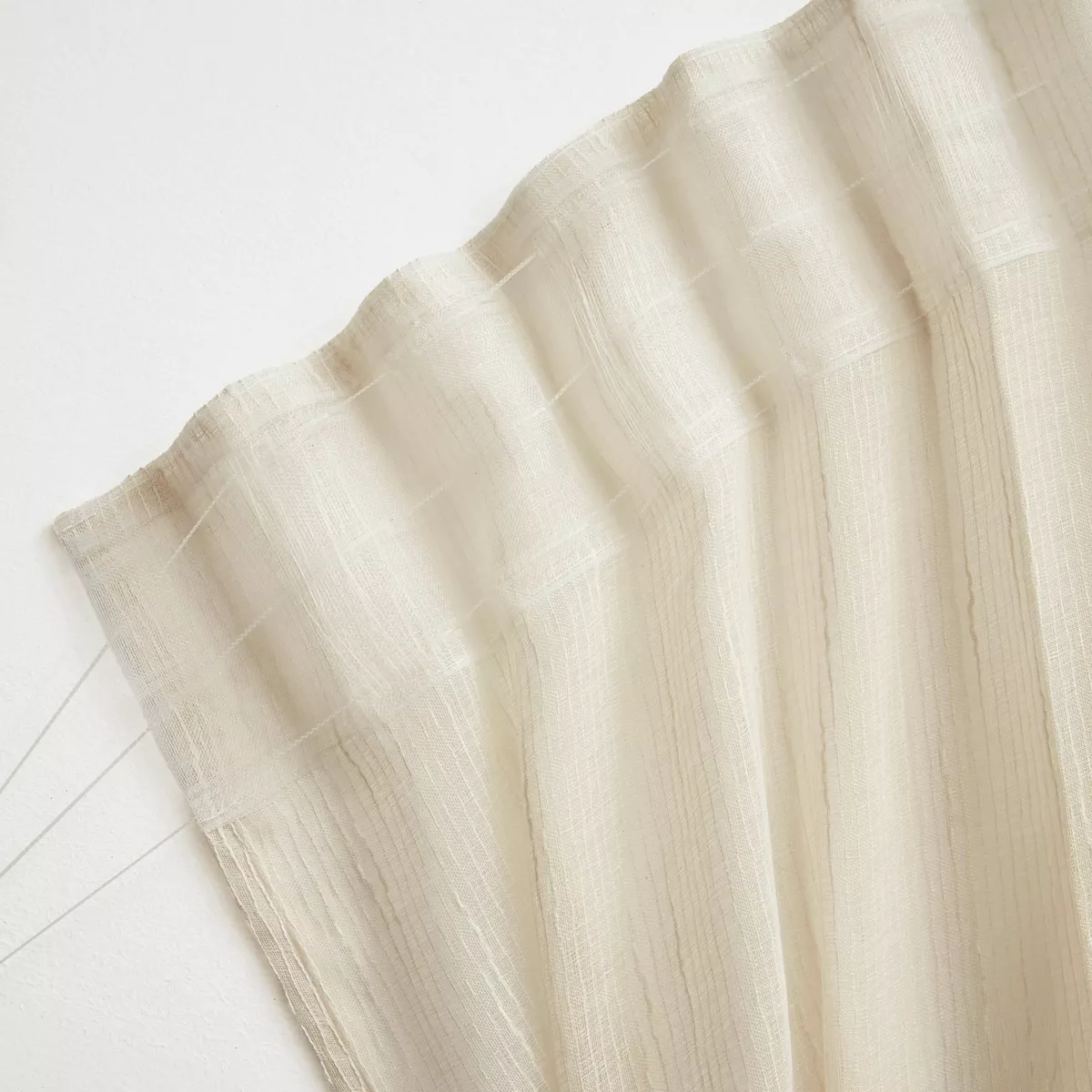 Tenda trasparente con passanti nascosti (140 x 240 cm) Raphaël Beige