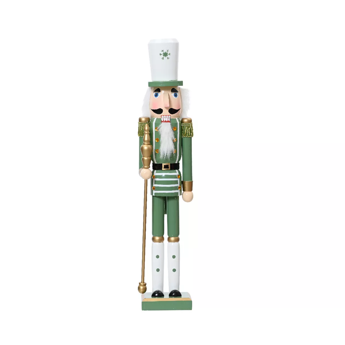Soldat Casse-noisette en bois (H50 cm) Viktor Vert