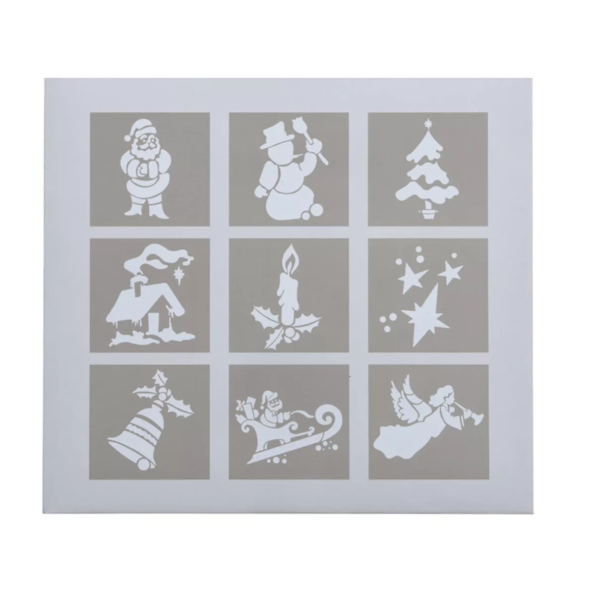 Lote de 9 plantillas de estarcir Decoraciones de navidad